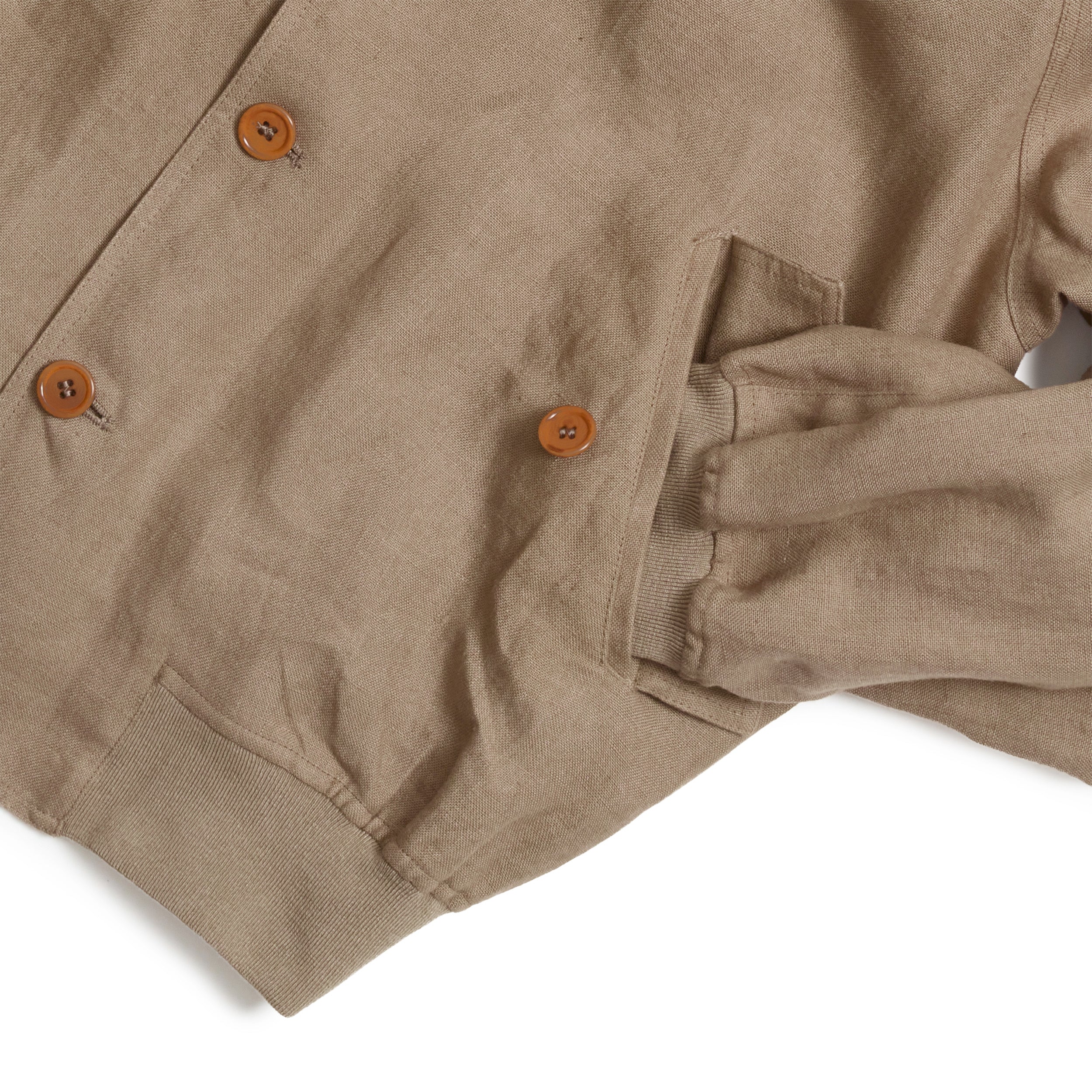 Sand Irish Linen Vale Jacket