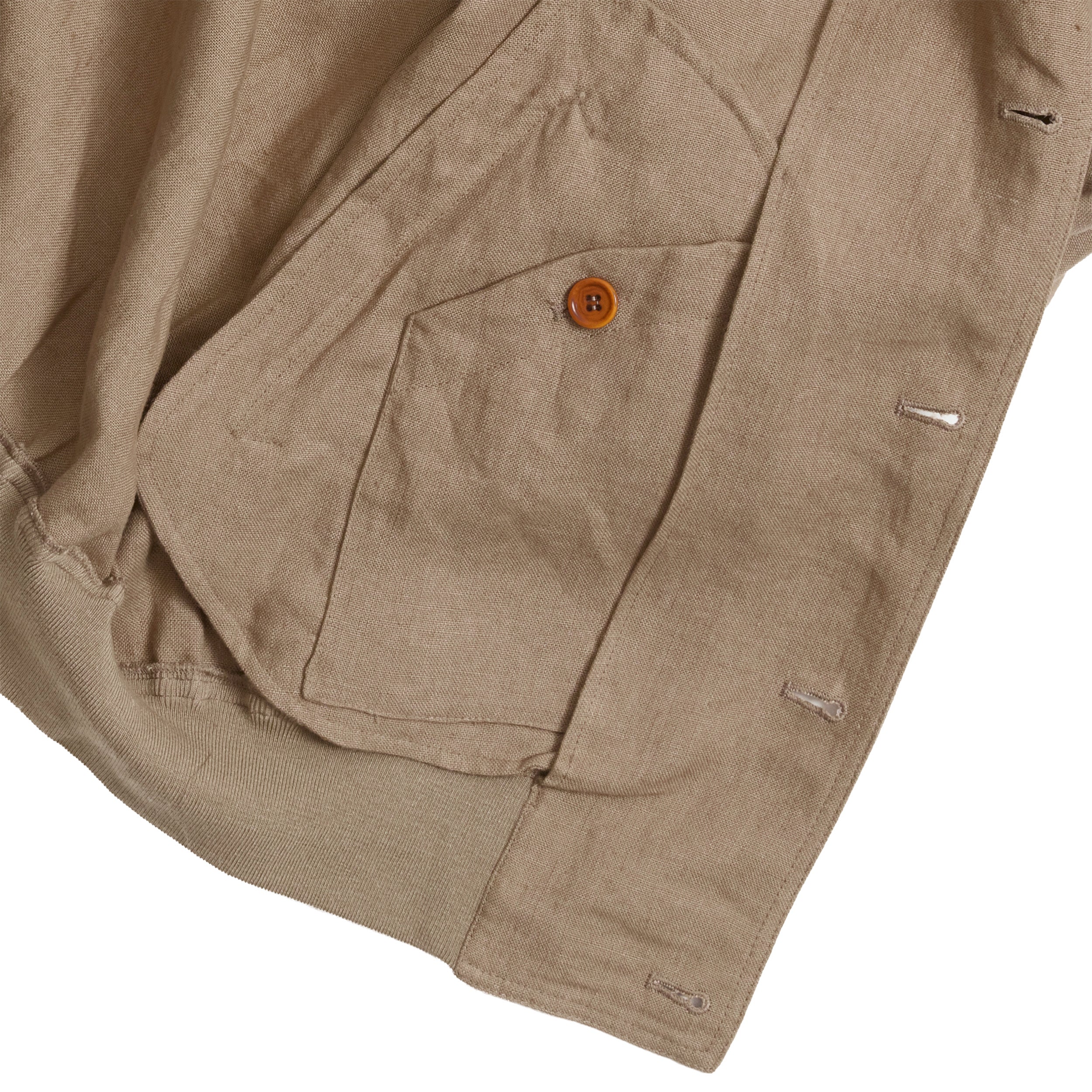 Sand Irish Linen Vale Jacket