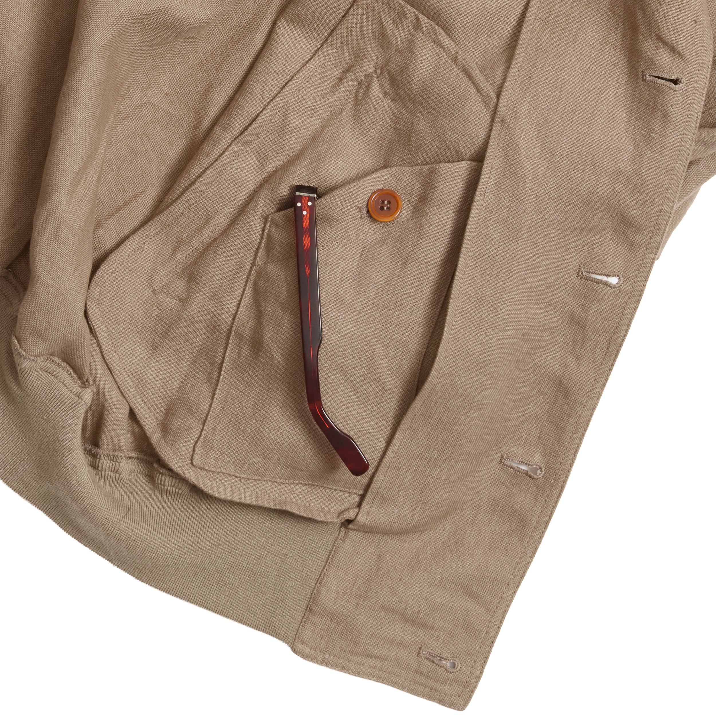 Sand Irish Linen Vale Jacket