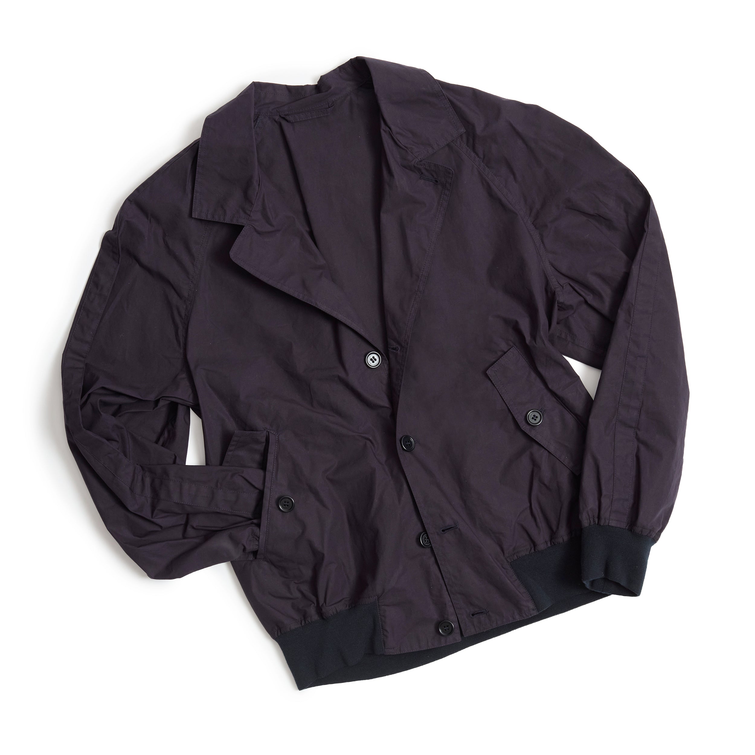 Navy Waxed Vale Jacket