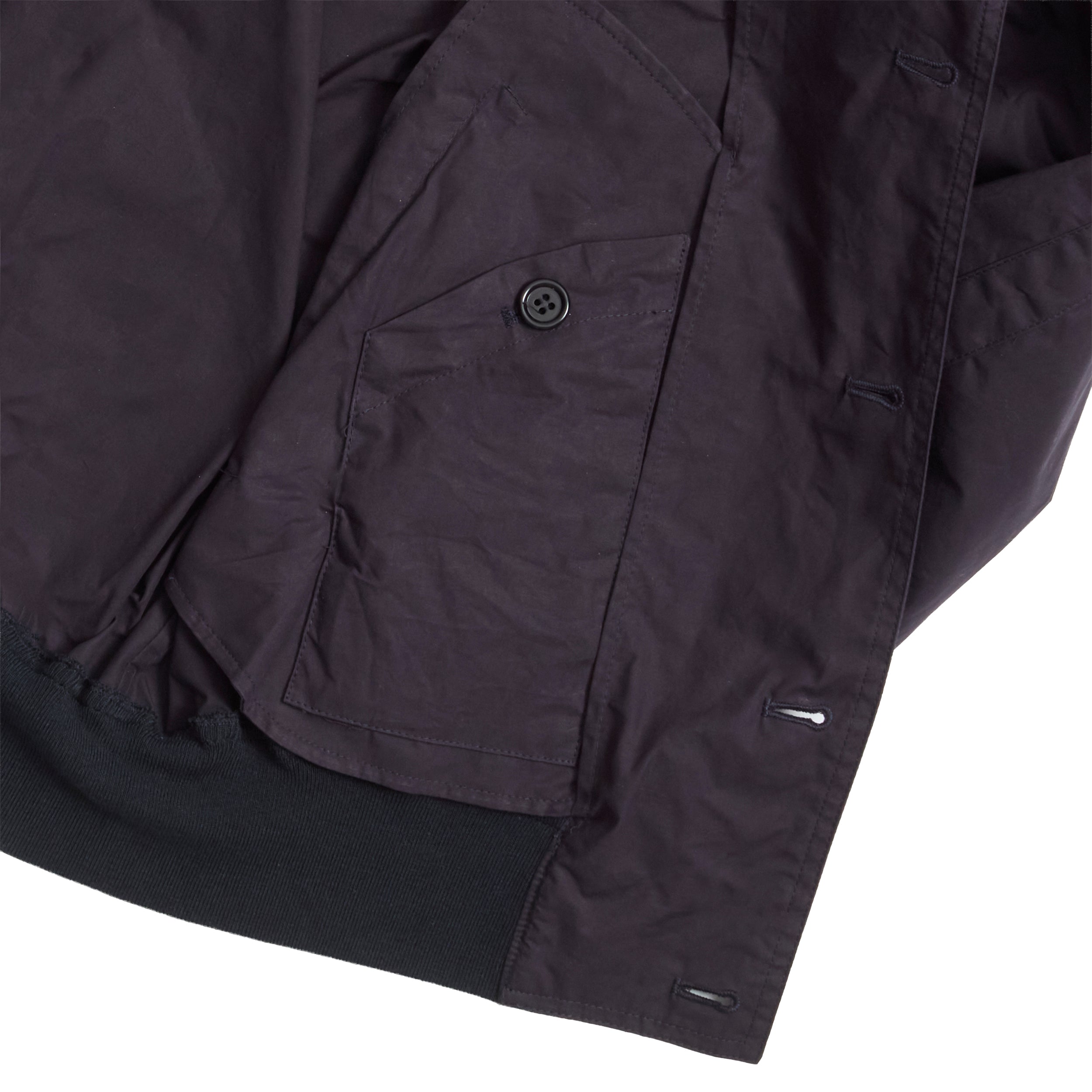 Navy Waxed Vale Jacket