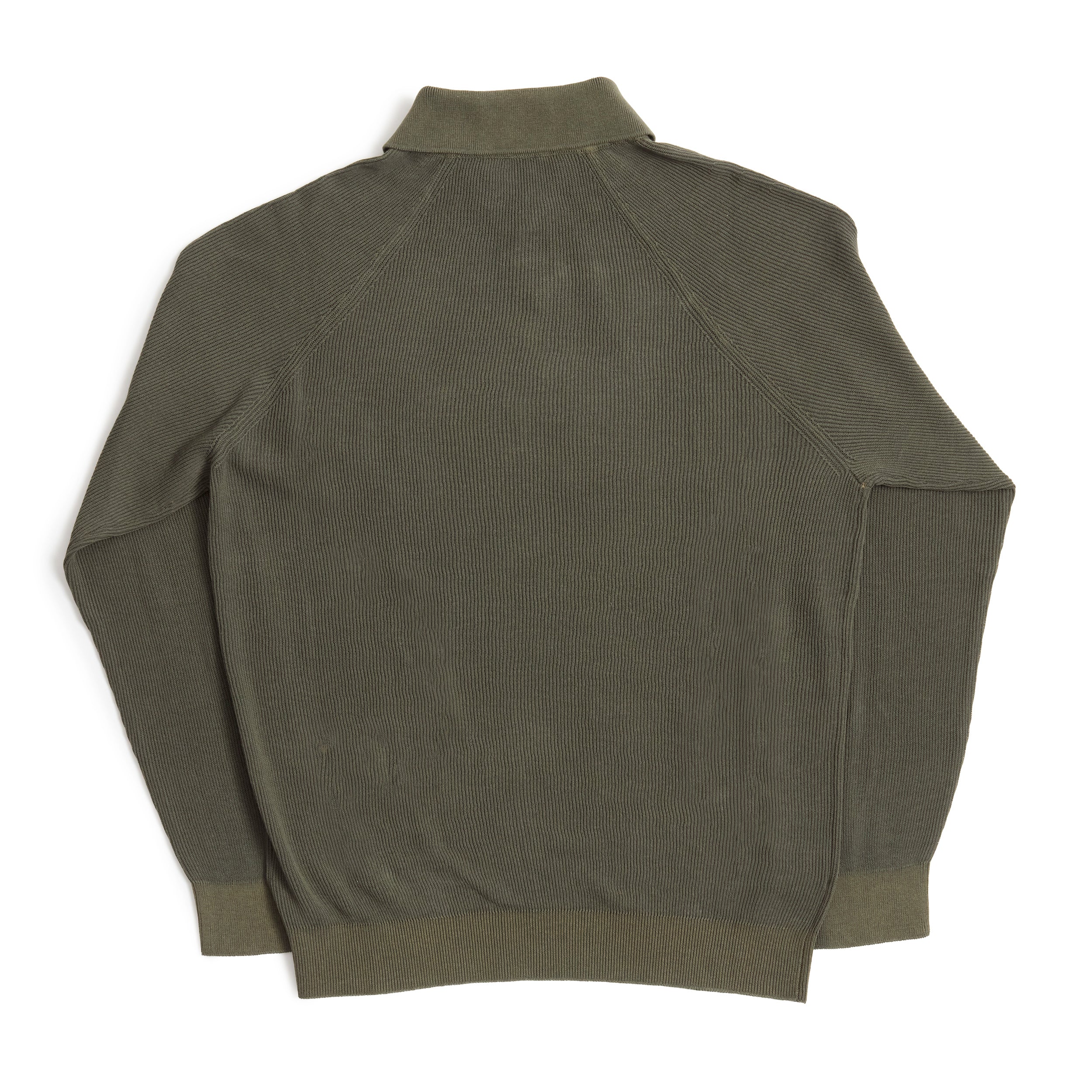 Olive Raglan Polo L/S