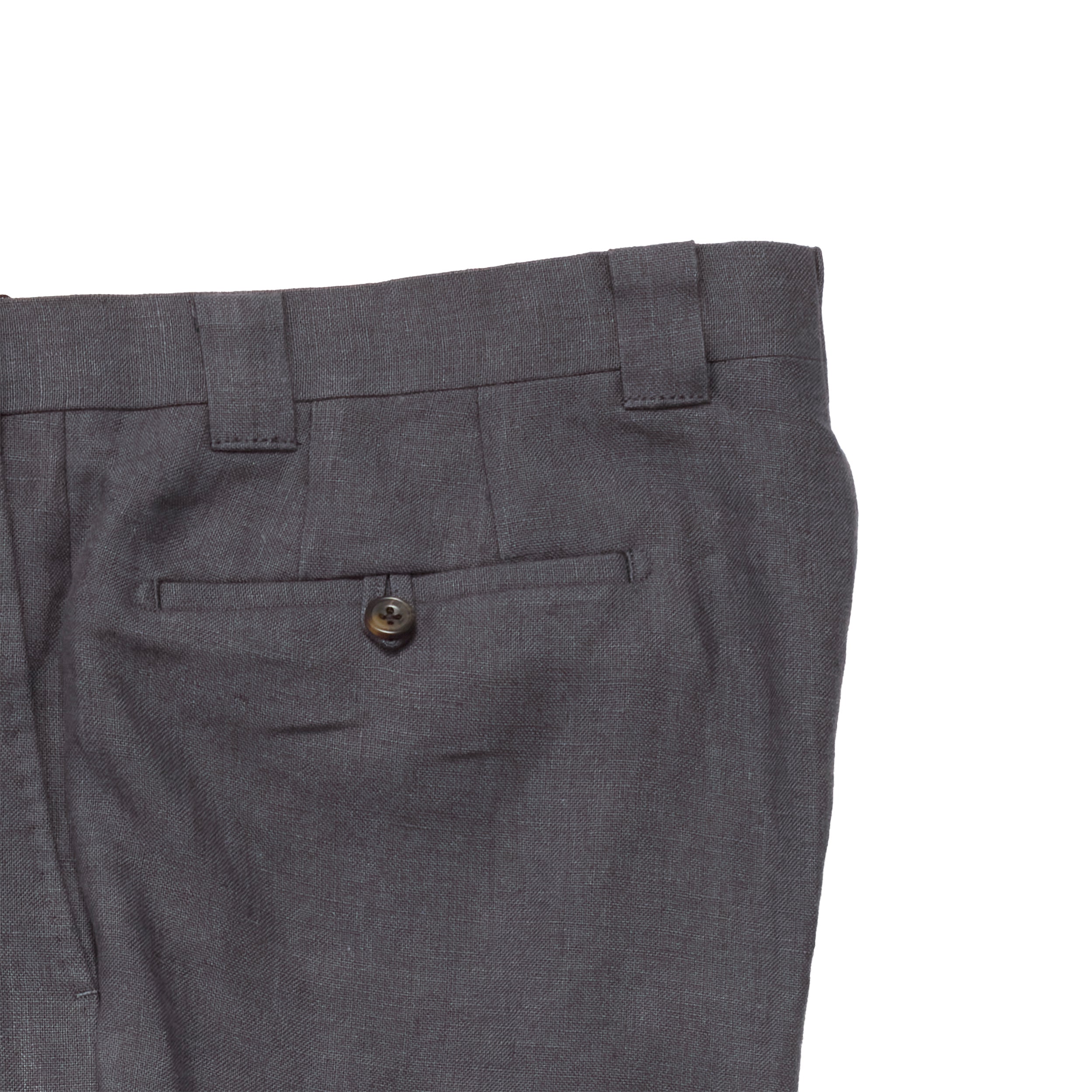 Charcoal Linen Drape Chino