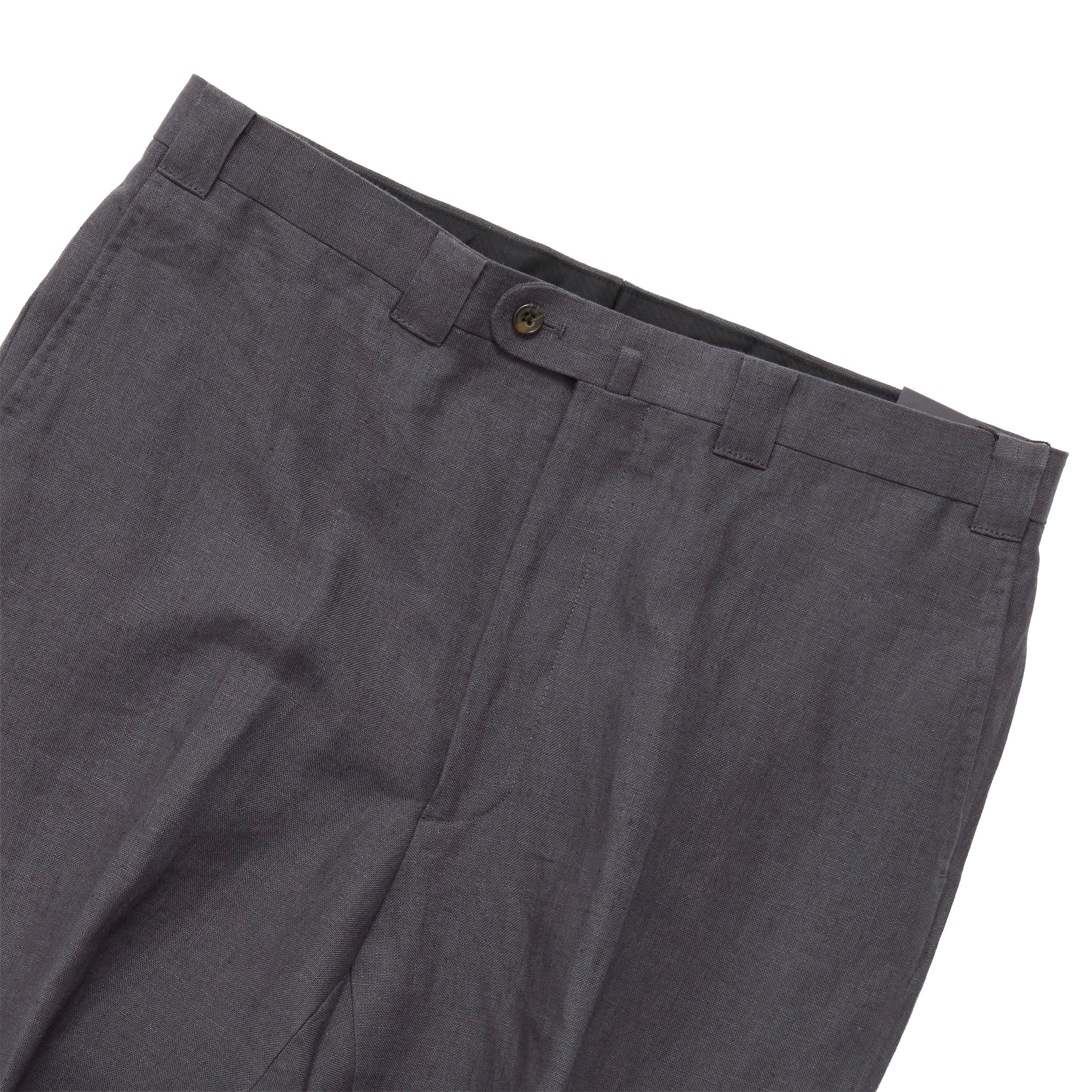 Charcoal Linen Drape Chino