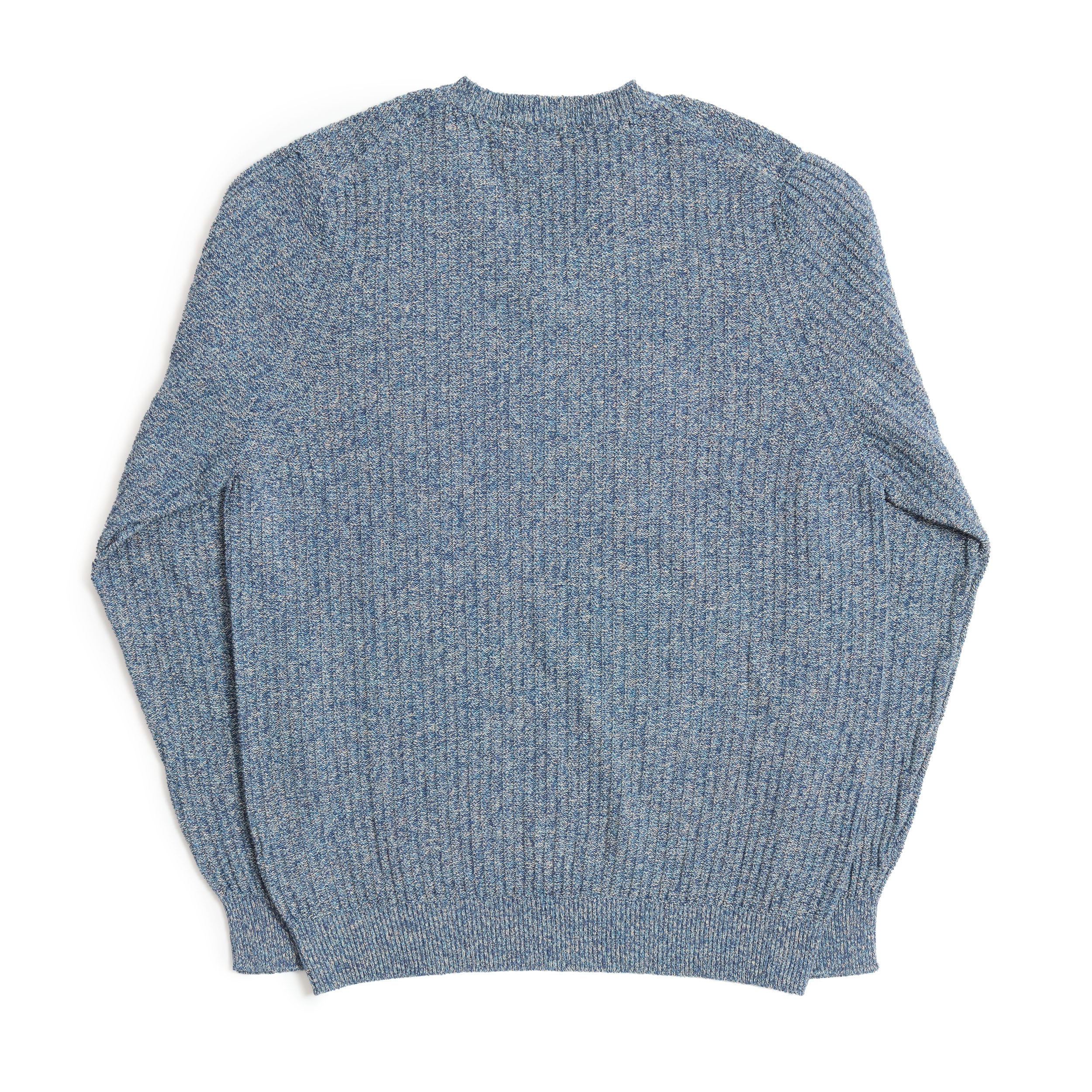 Blue Moss Rib V Neck
