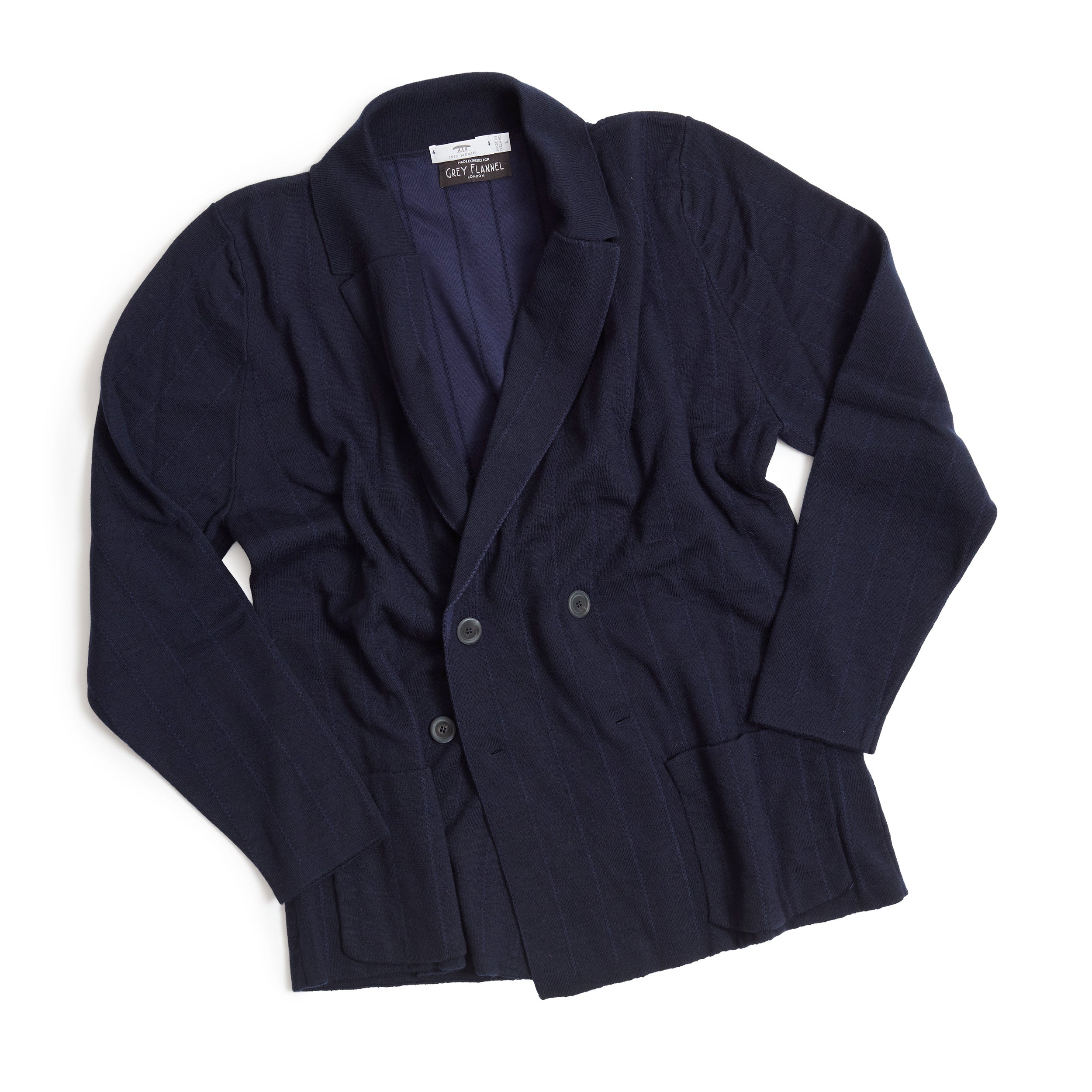 Navy Pinstripe Jacket