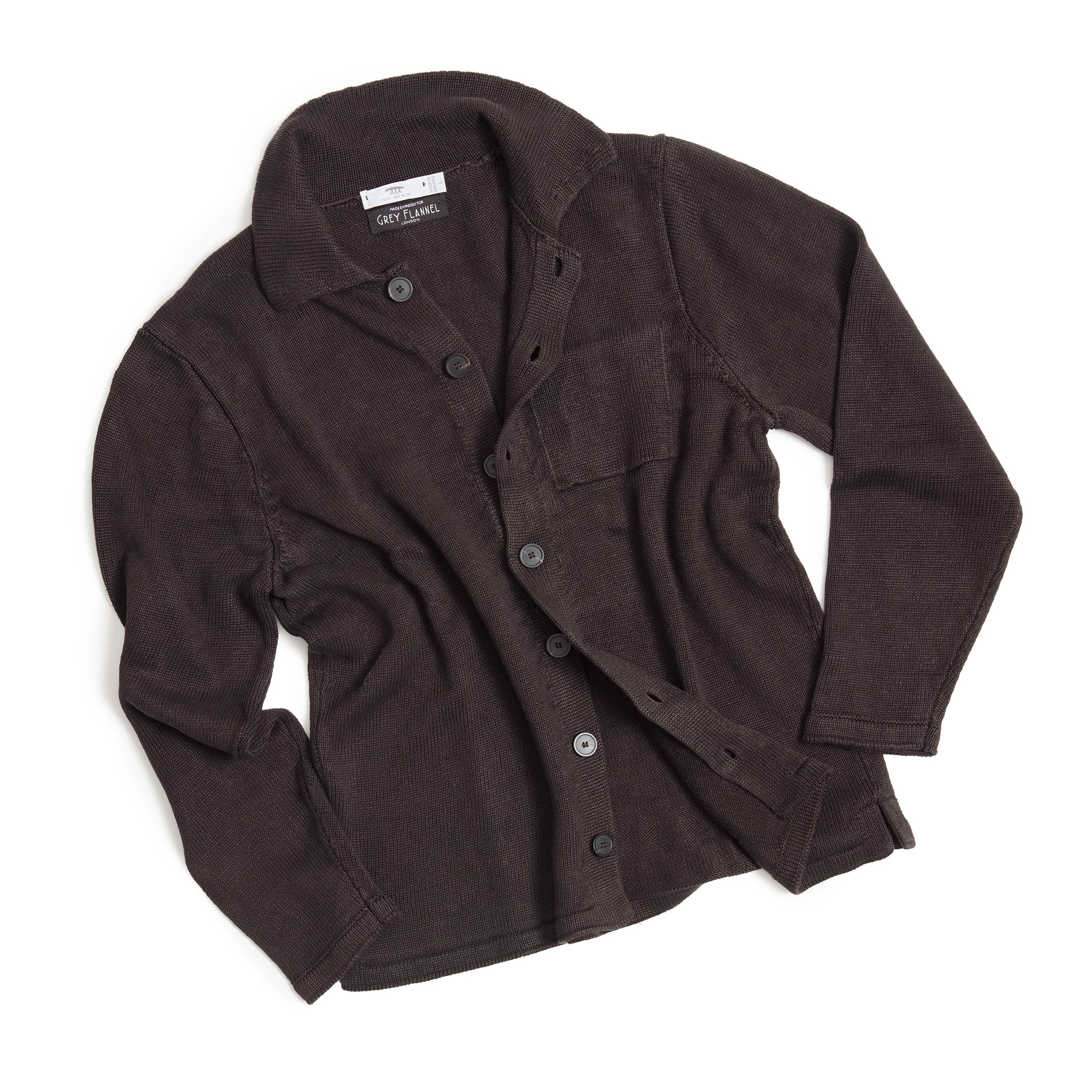 Brown Washed Shirt Jacket