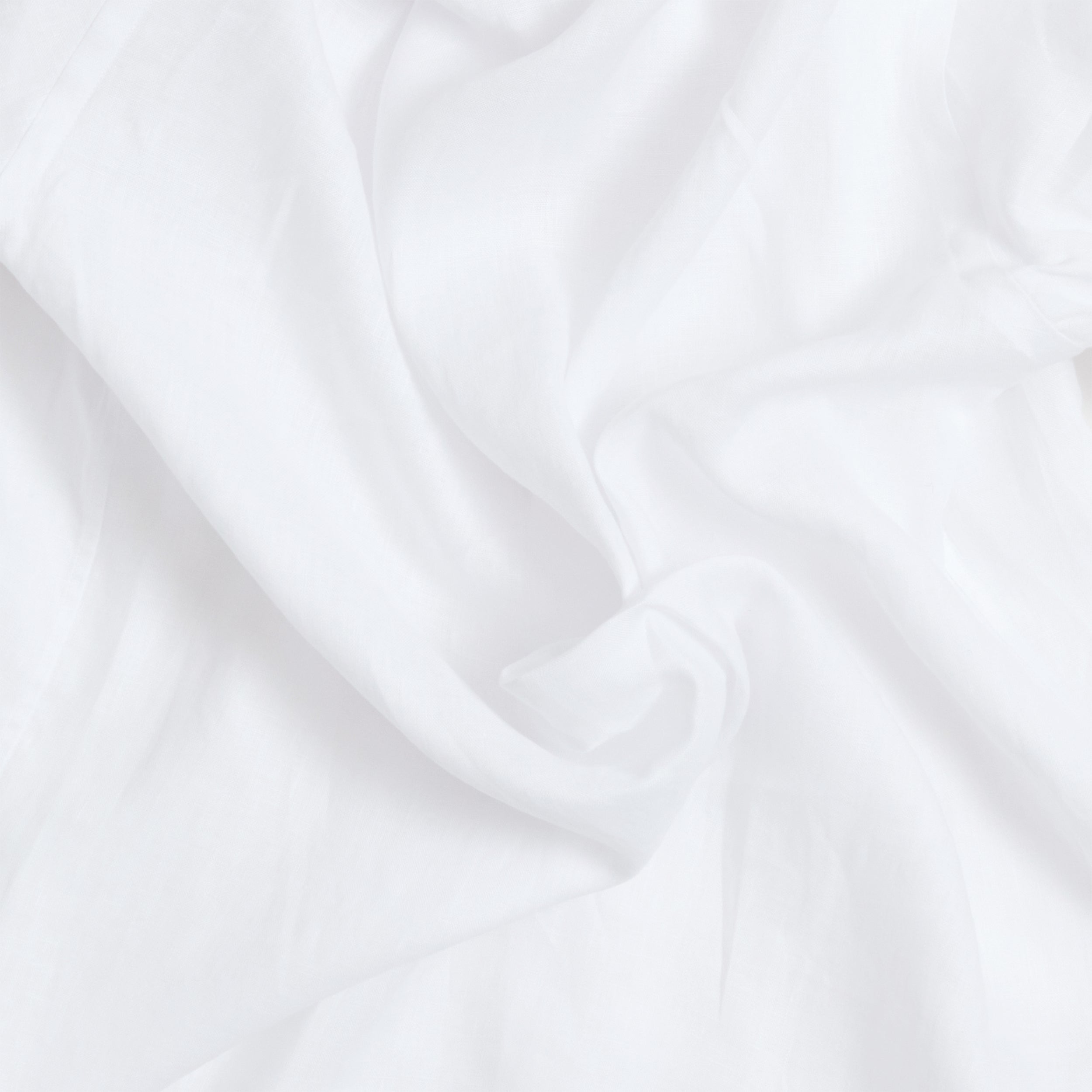 White Linen Point Collar Shirt