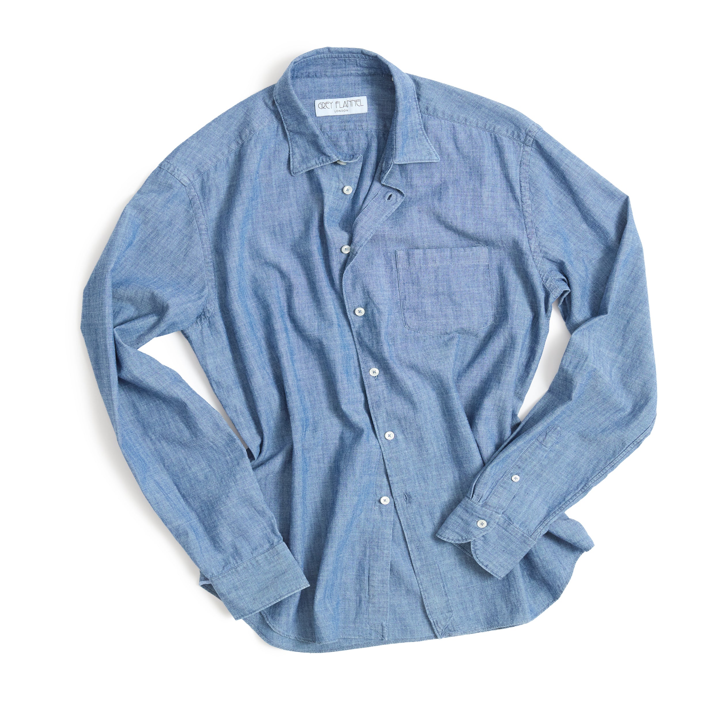 Chambray Point Collar Shirt