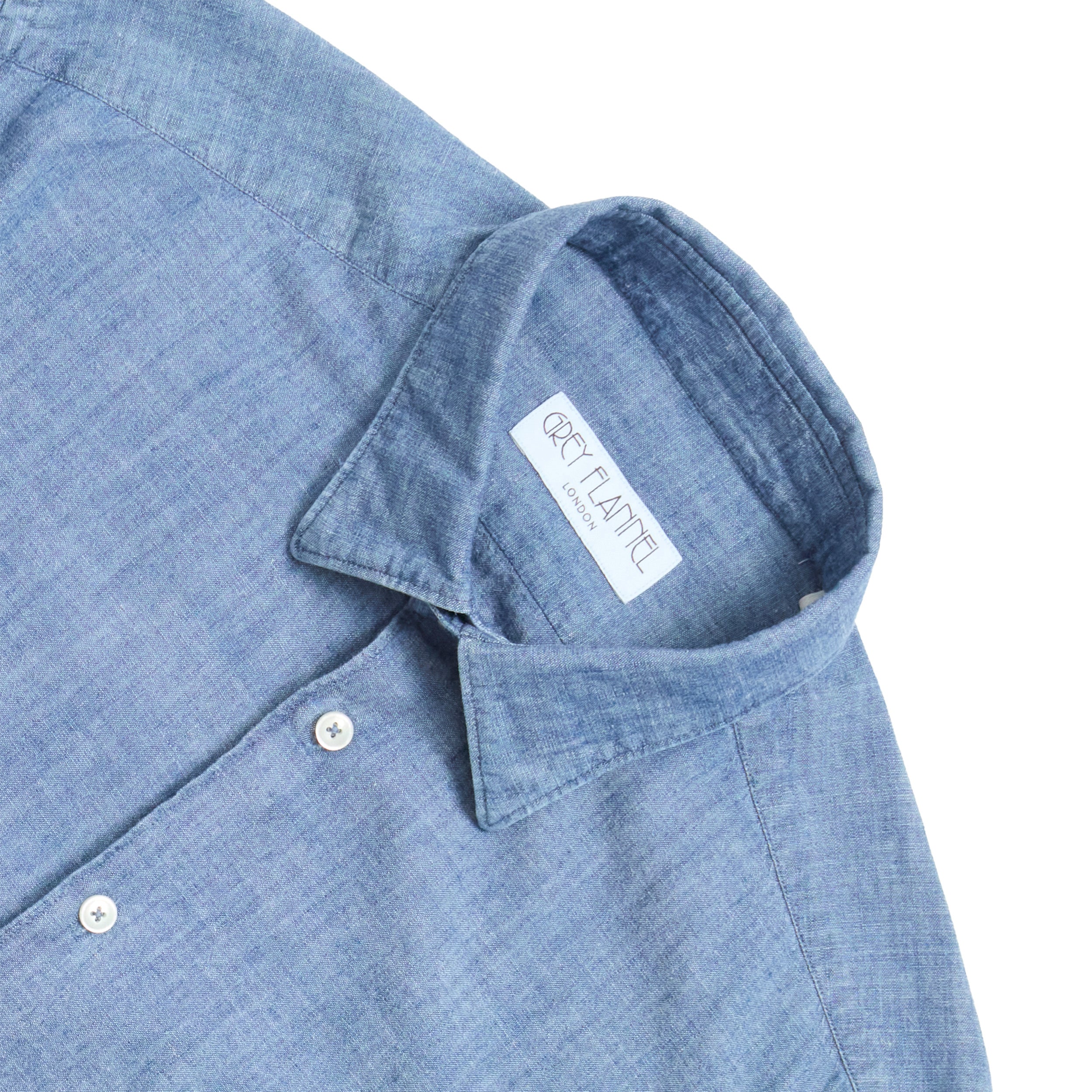 Chambray Point Collar Shirt