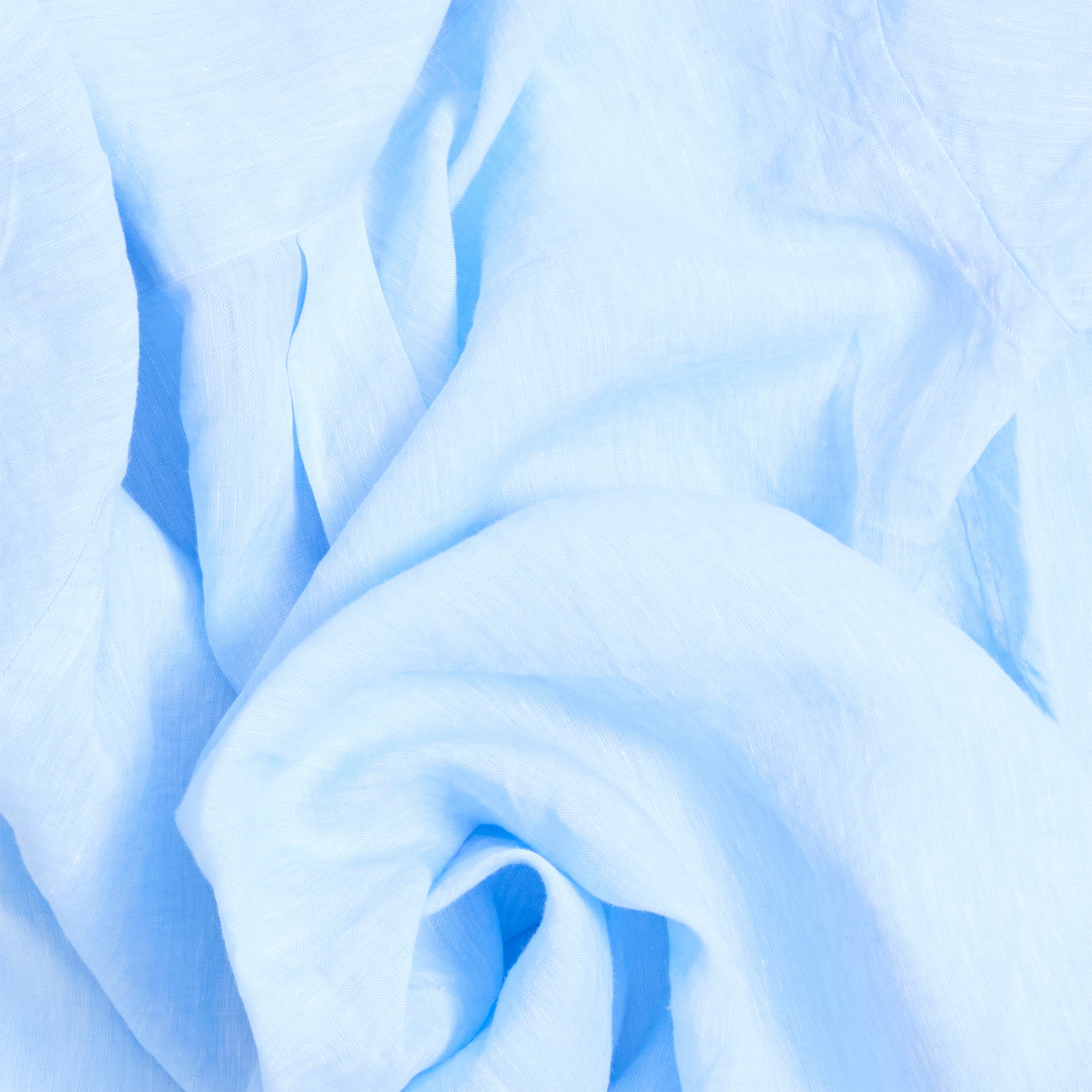 Sky Collarless Linen Shirt
