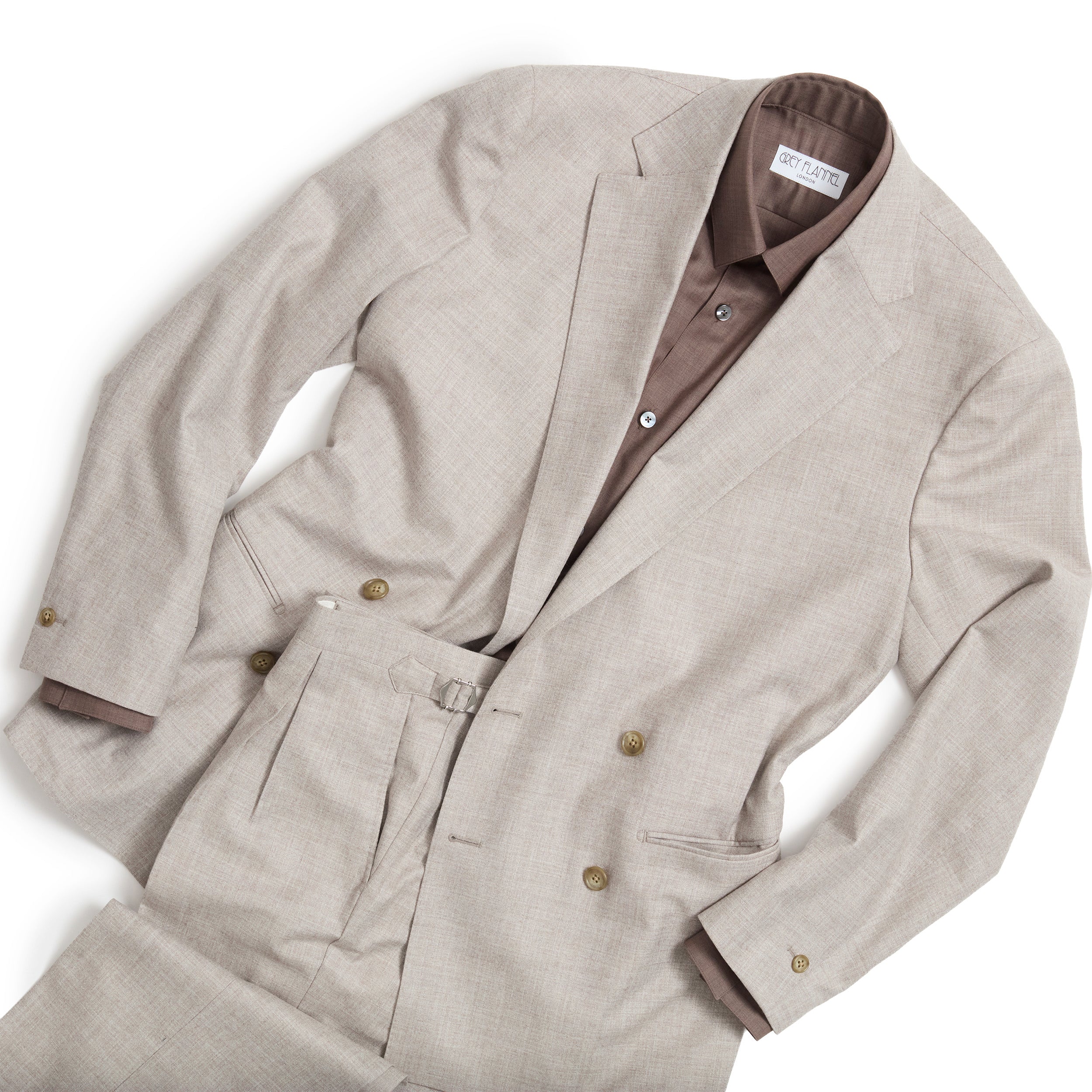 Marron Merino Sport Shirt