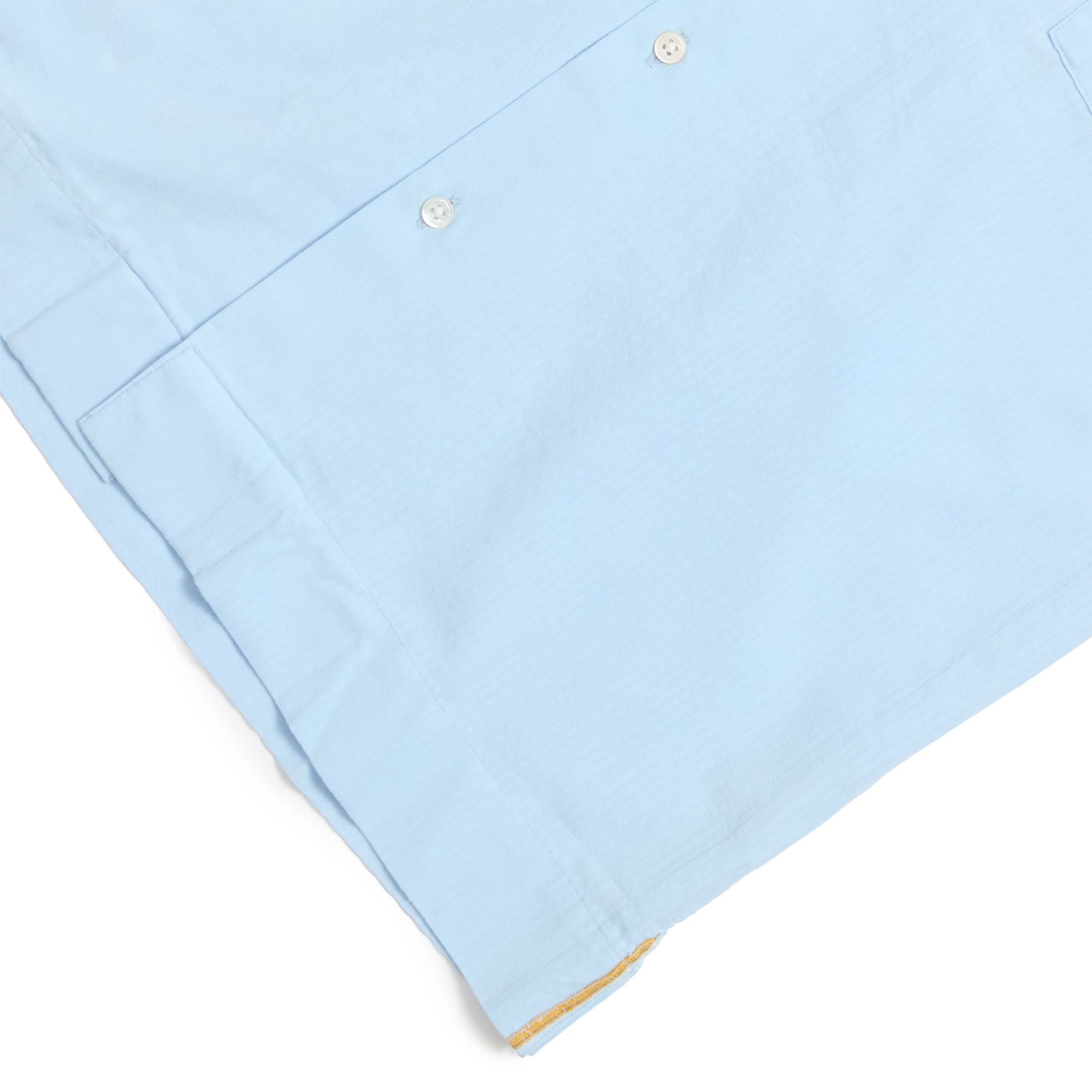 Sky Blue Seersucker / N°30 Cuban Short Sleeve Shirt