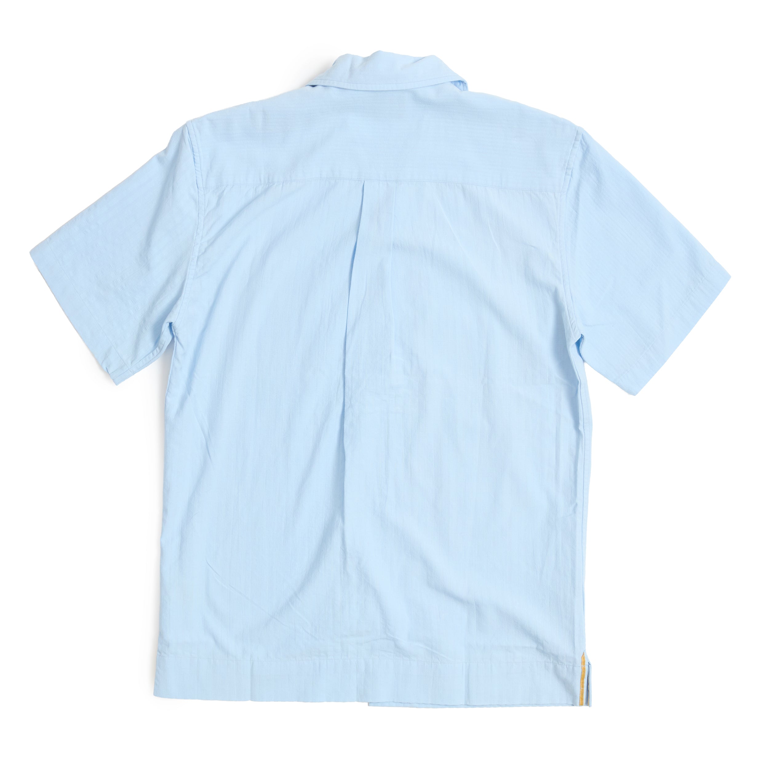 Sky Blue Seersucker / N°30 Cuban Short Sleeve Shirt