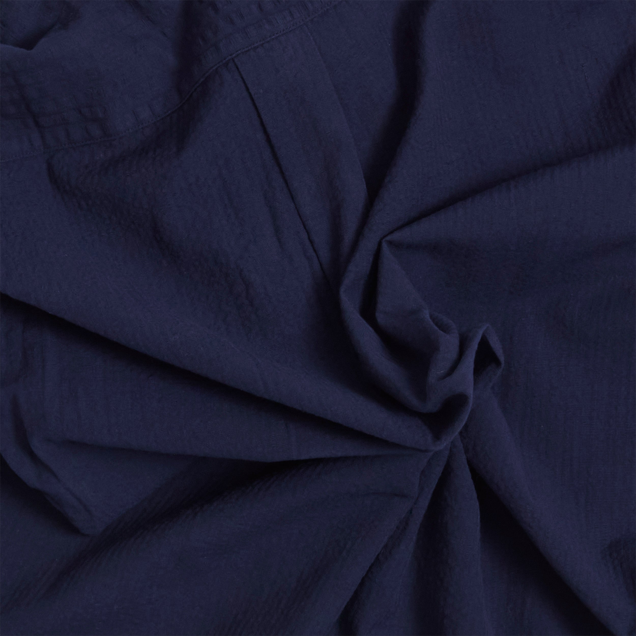 Navy Seersucker / N°30 Cuban Short Sleeve Shirt
