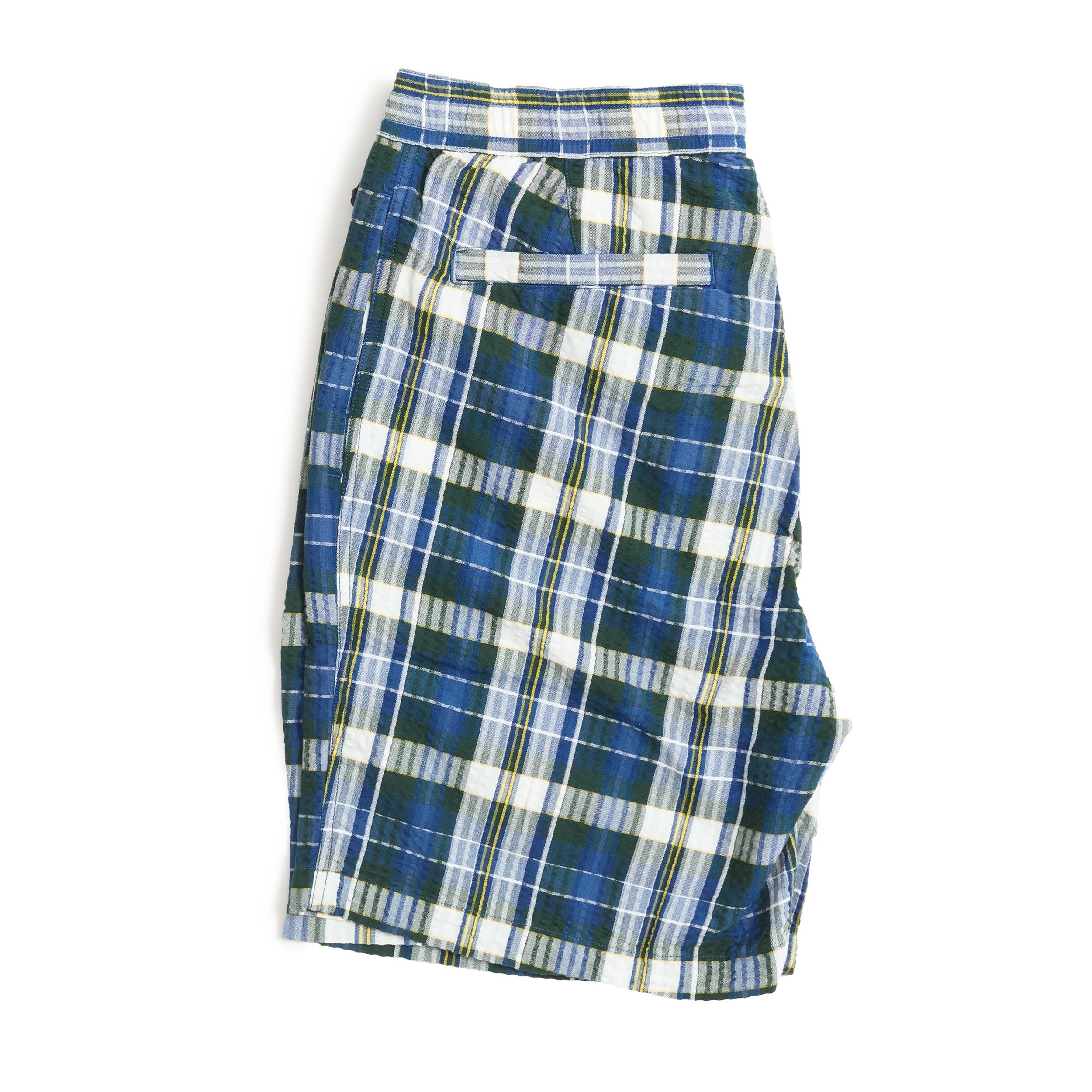 Navy Madras Check / N°165 LAX Drawstring Shorts
