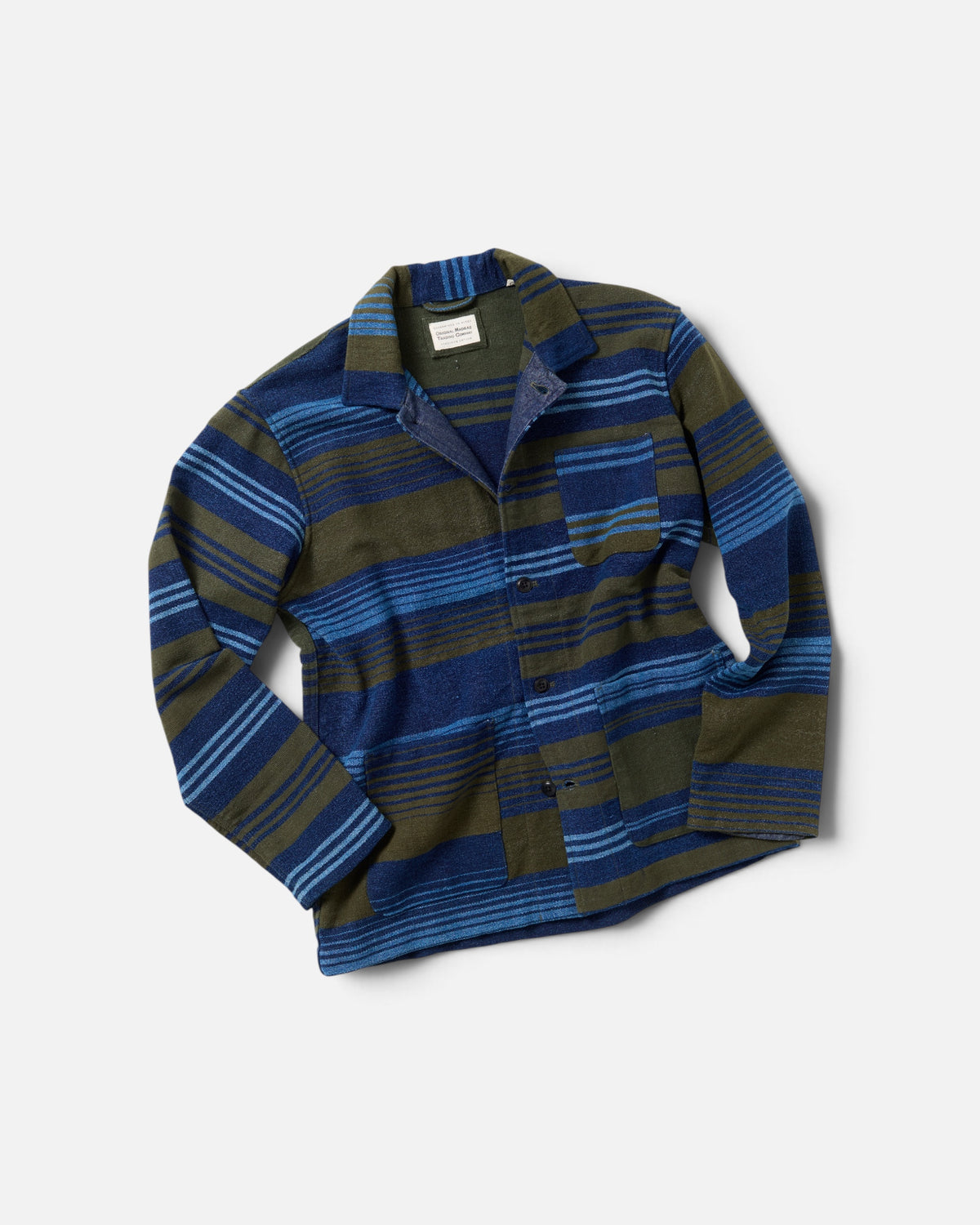 Olive Multi Stripe / N°140 Shirt Jacket