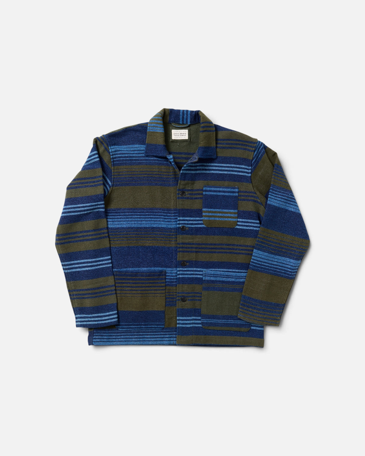 Olive Multi Stripe / N°140 Shirt Jacket