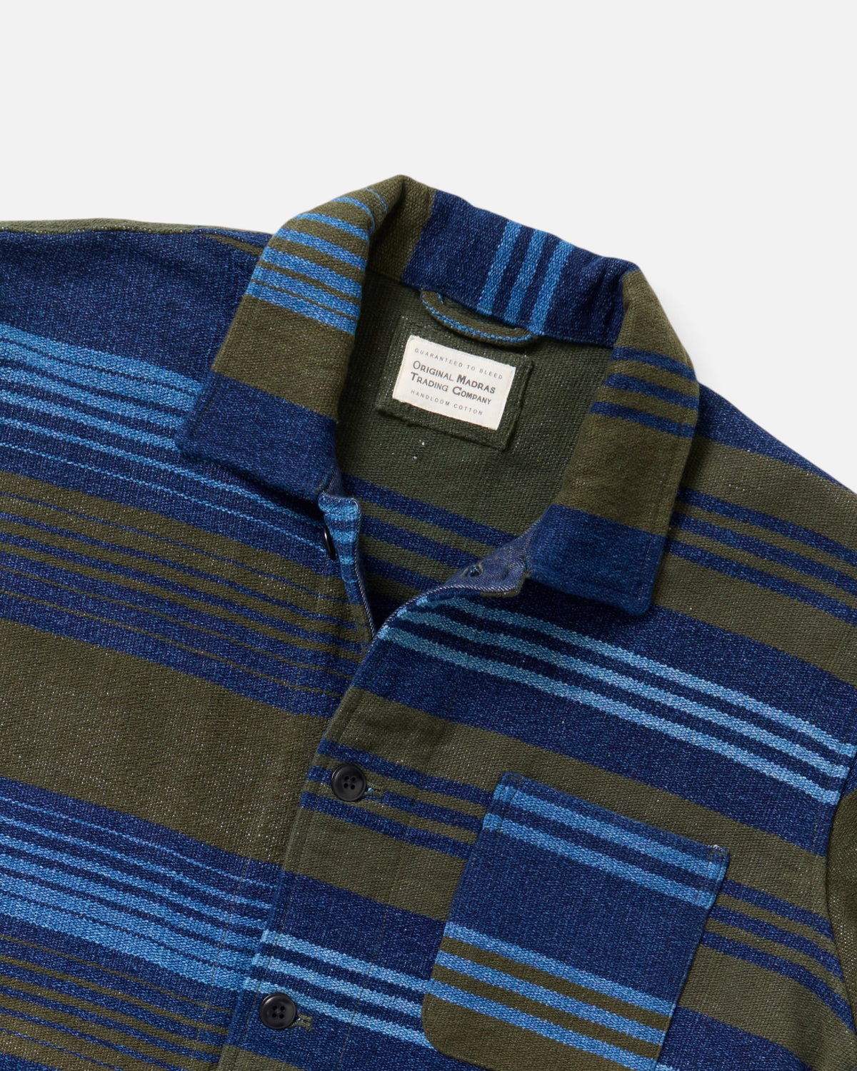 Olive Multi Stripe / N°140 Shirt Jacket