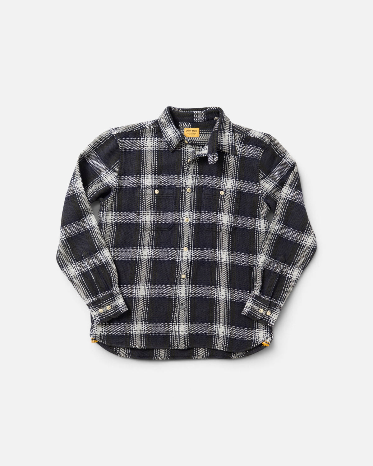 Navy Olive Chevron Weave / N°240 Utility Shirt