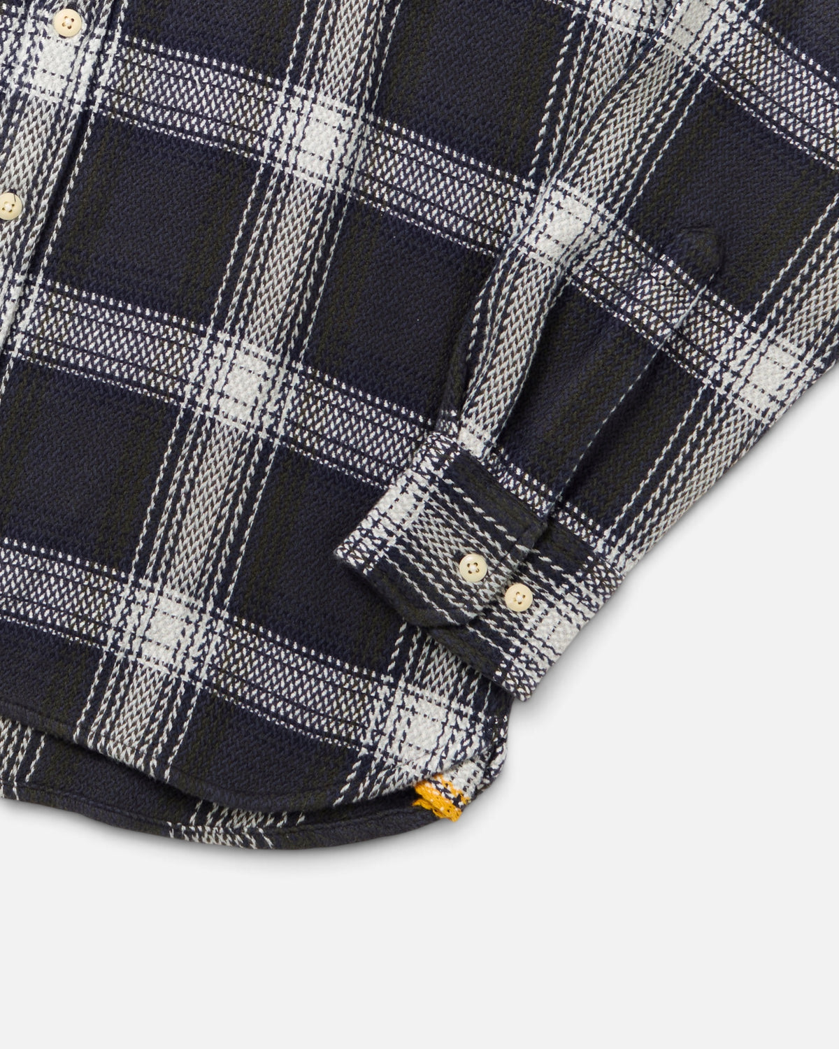 Navy Olive Chevron Weave / N°240 Utility Shirt
