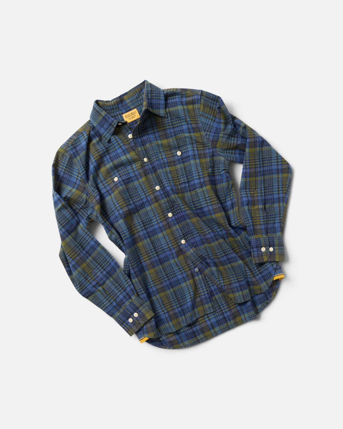 Indigo Winter Madras / N°240 Utility Shirt