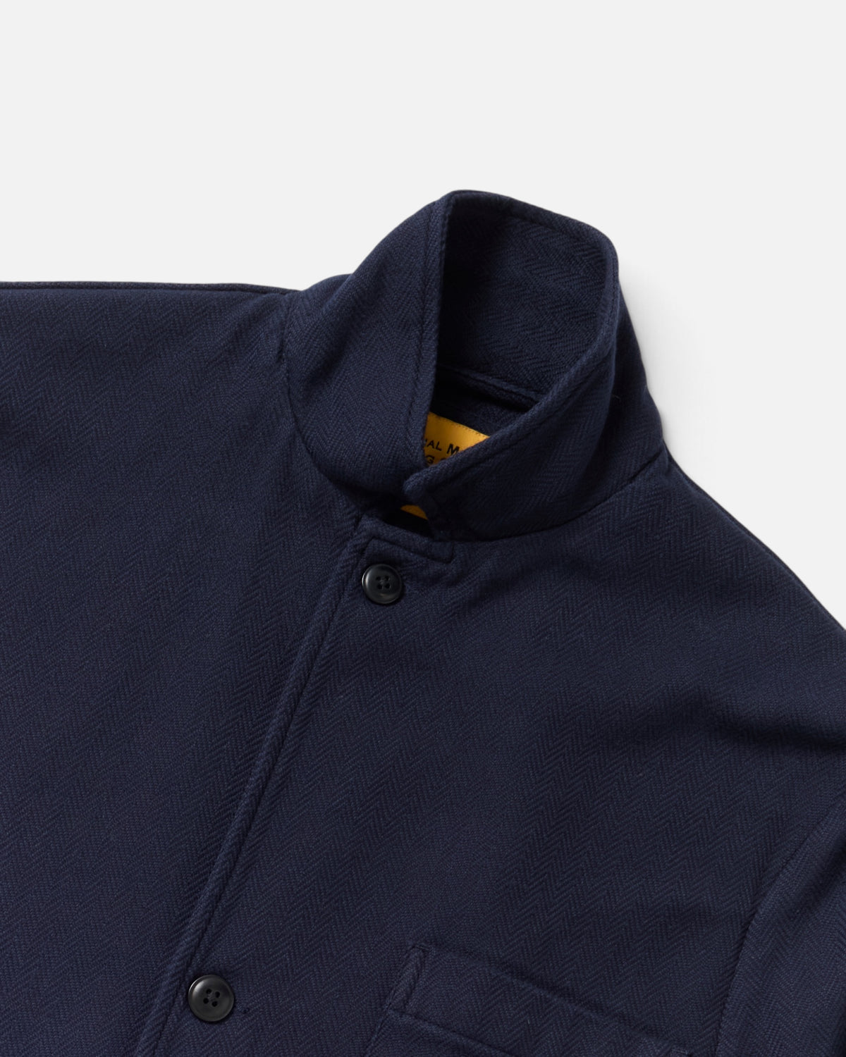 Navy Herringbone / N°249 5 Roll 3 Button Soft Jacket