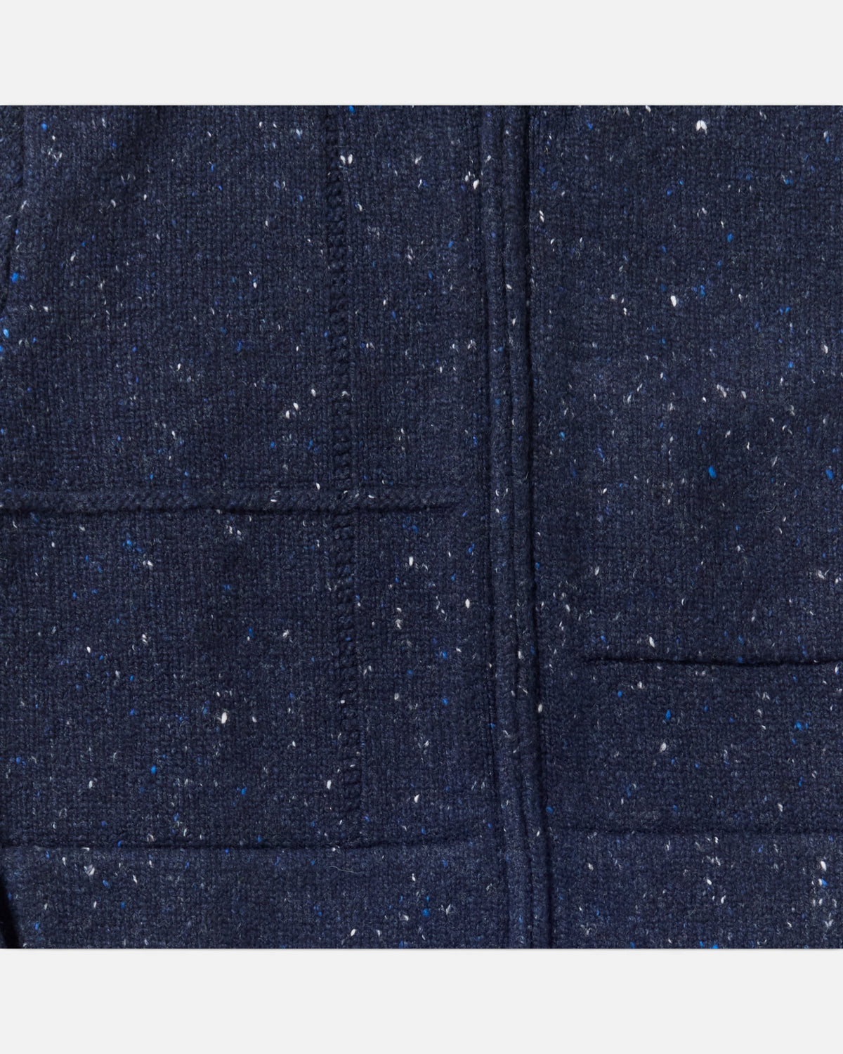 Navy Fleck Lifeline Full Zip Sweater