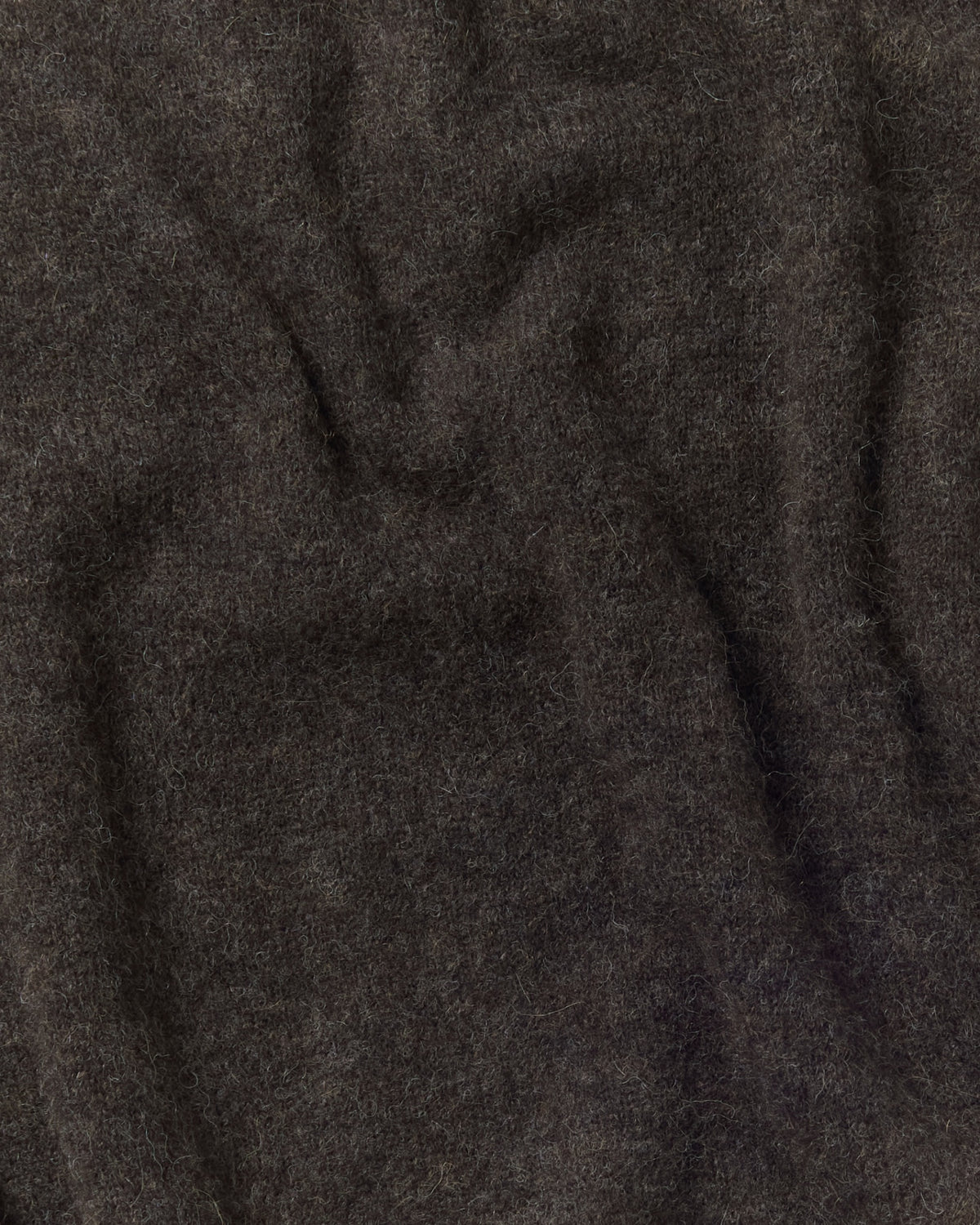 Marrone Alpaca Saddle Crewneck Sweater