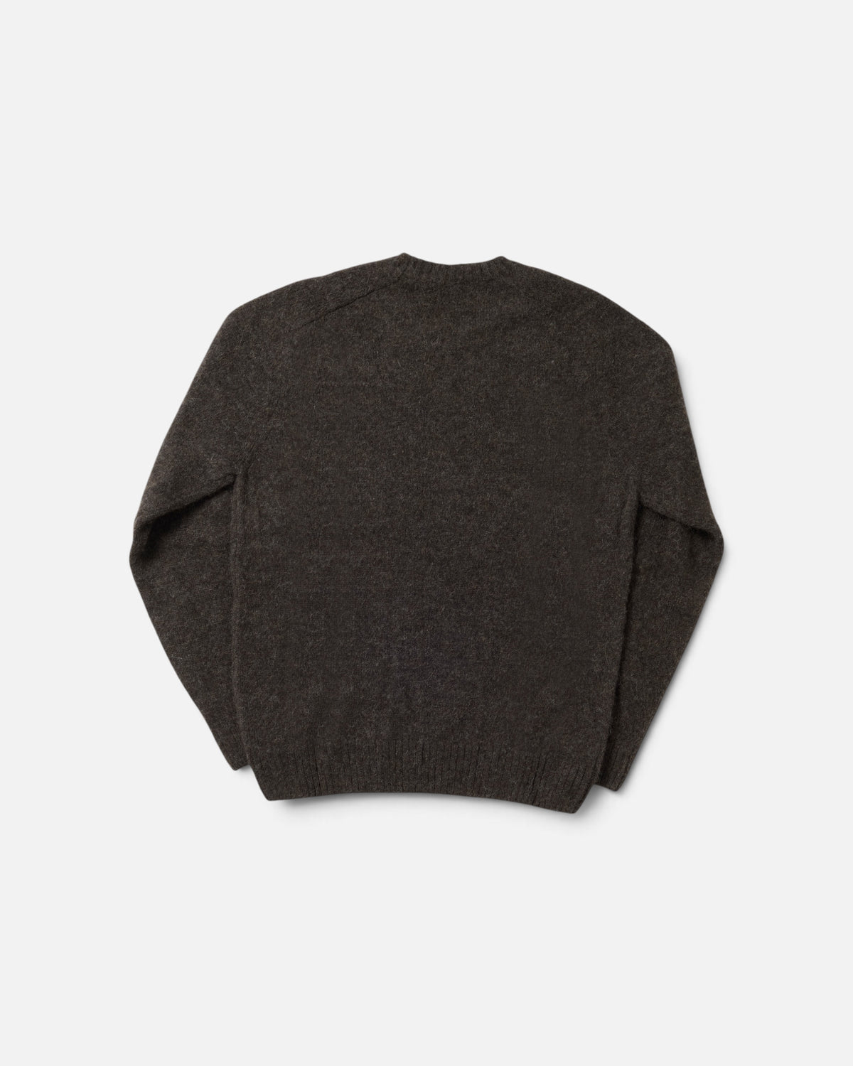 Marrone Alpaca Saddle Crewneck Sweater