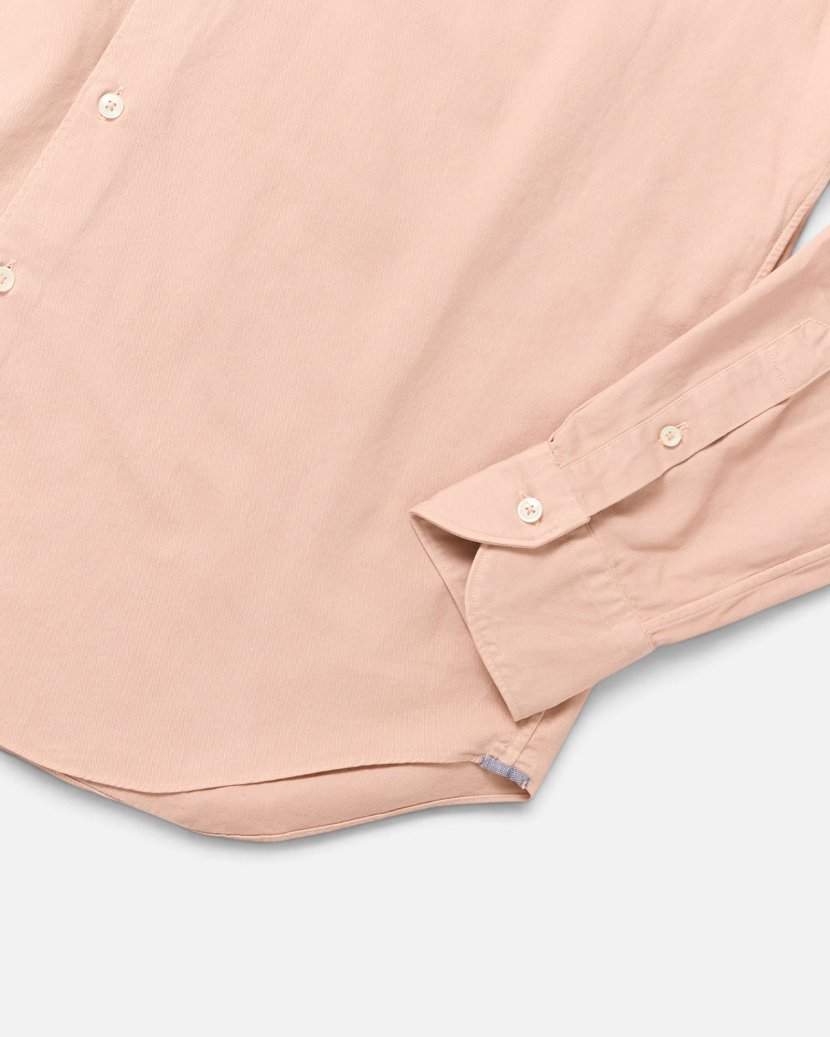 Dusty Pink Twill Point Collar Shirt