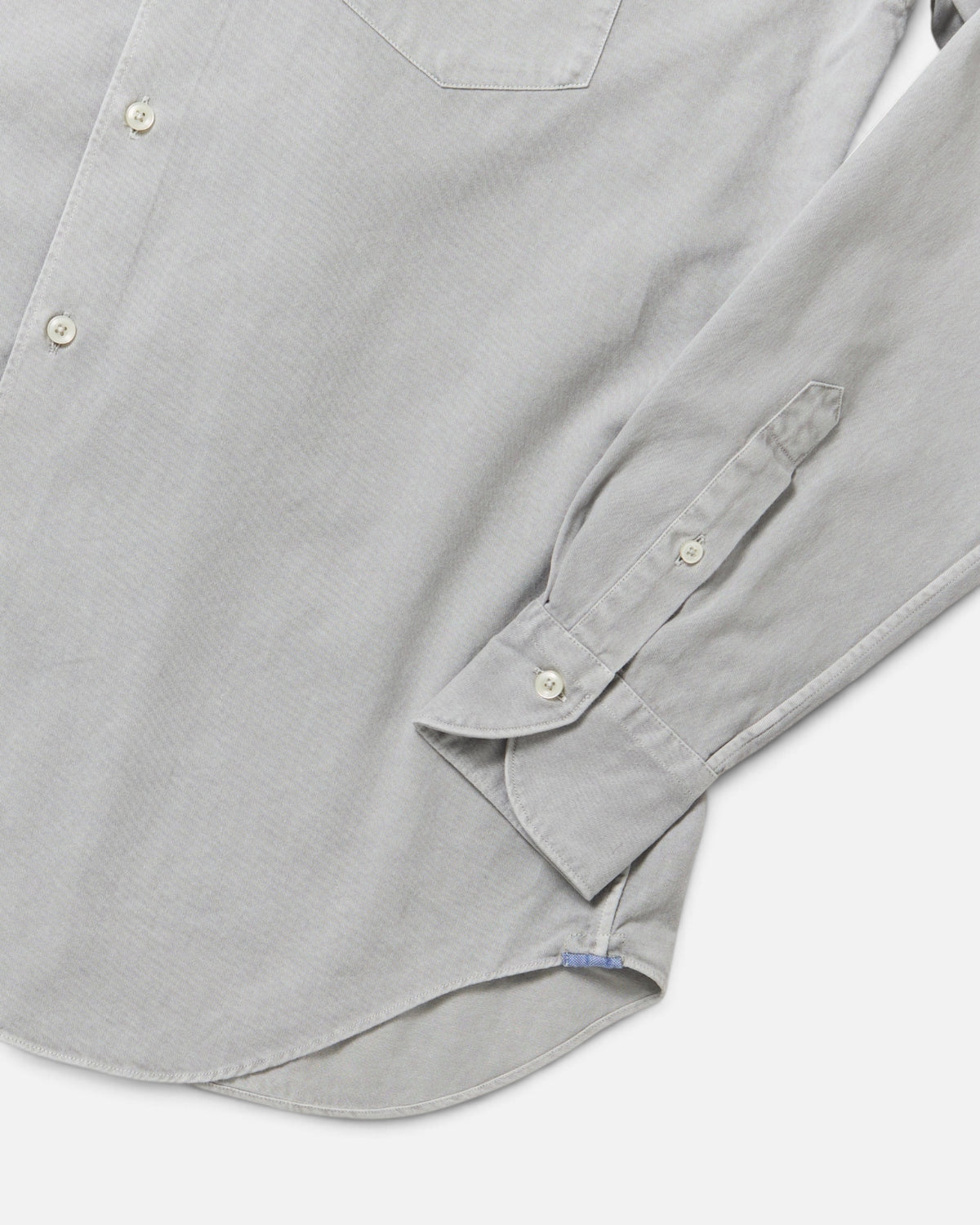 Graphite Dyed Twill Point Collar Shirt