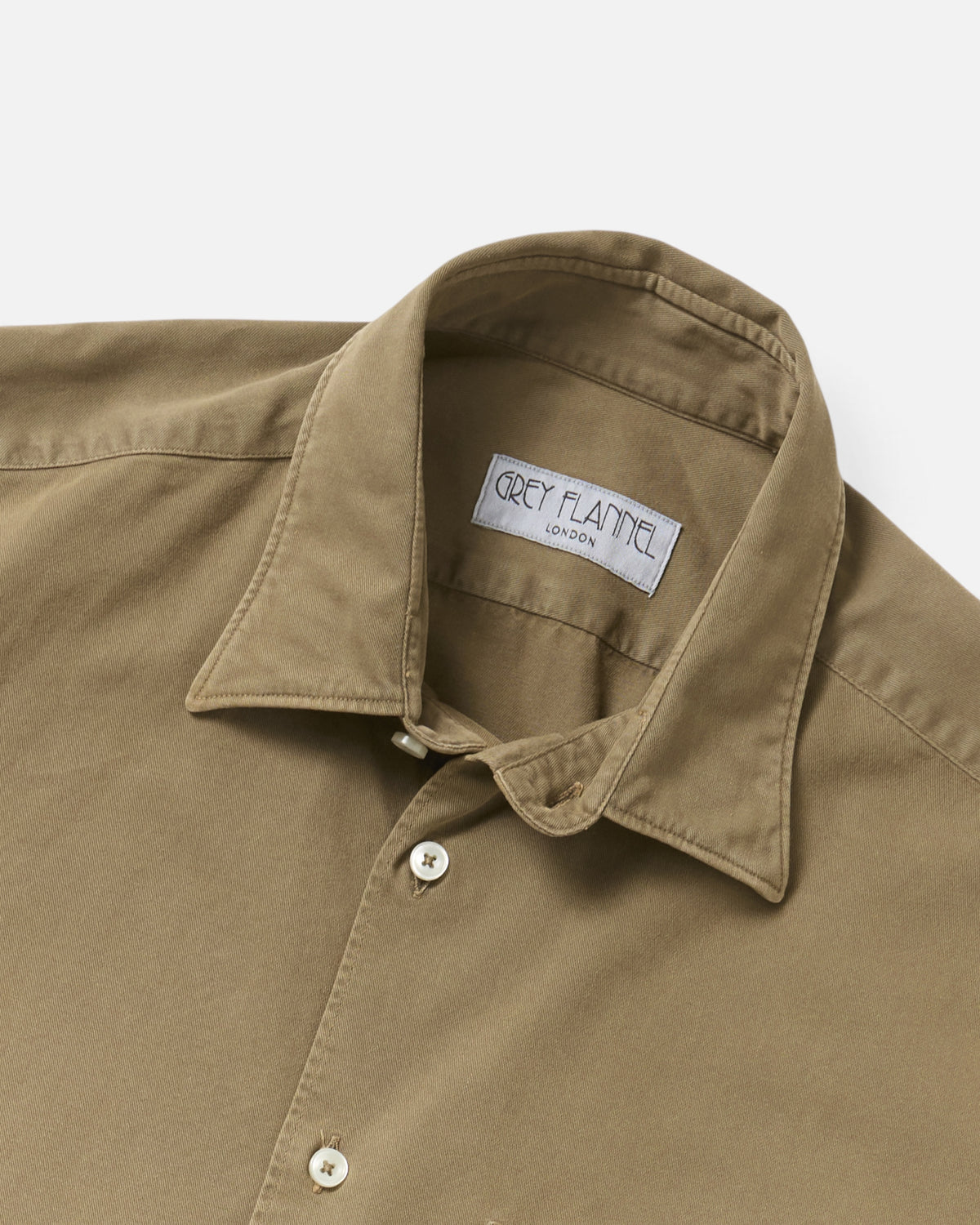 Cumin Twill Point Collar Shirt