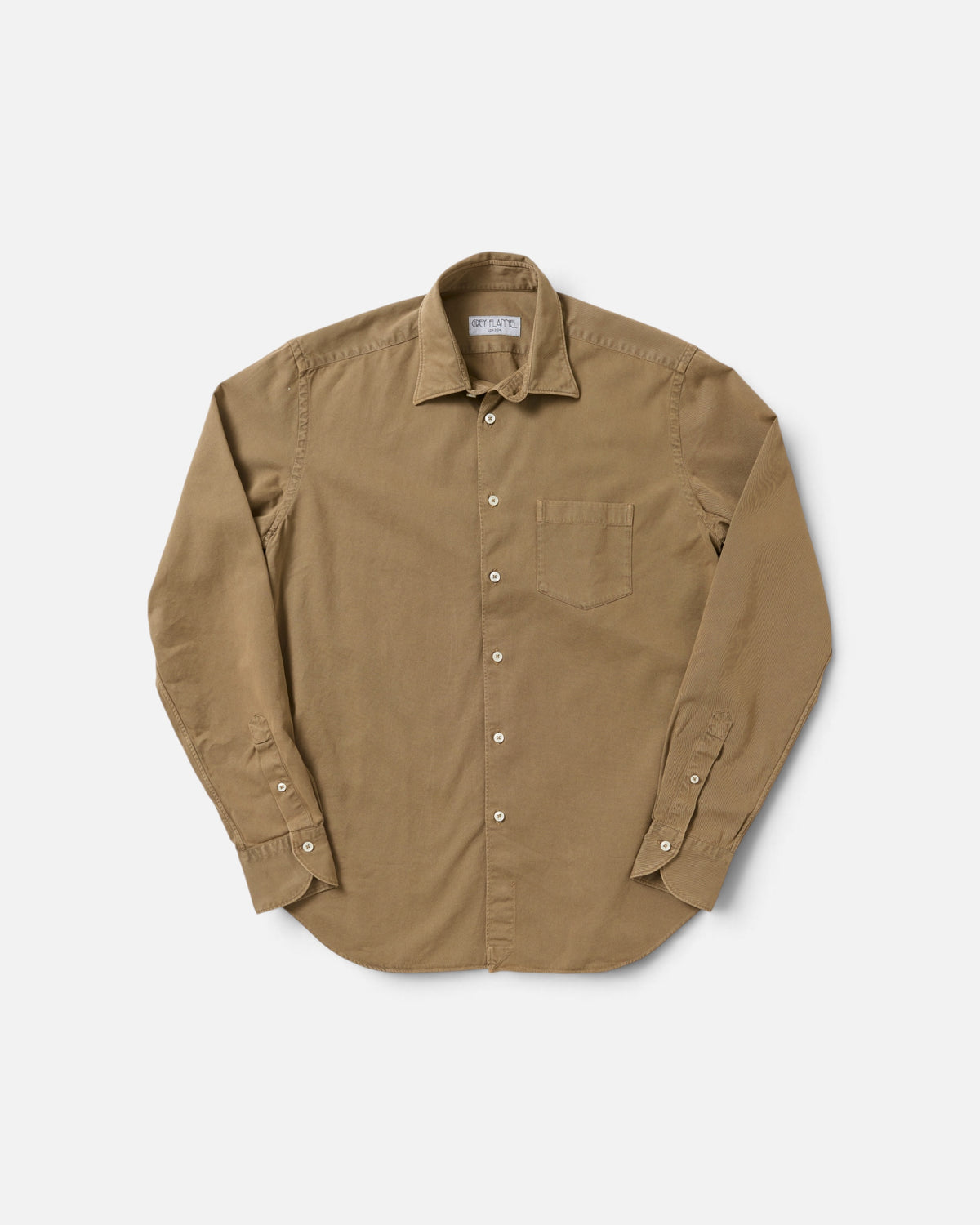 Cumin Twill Point Collar Shirt