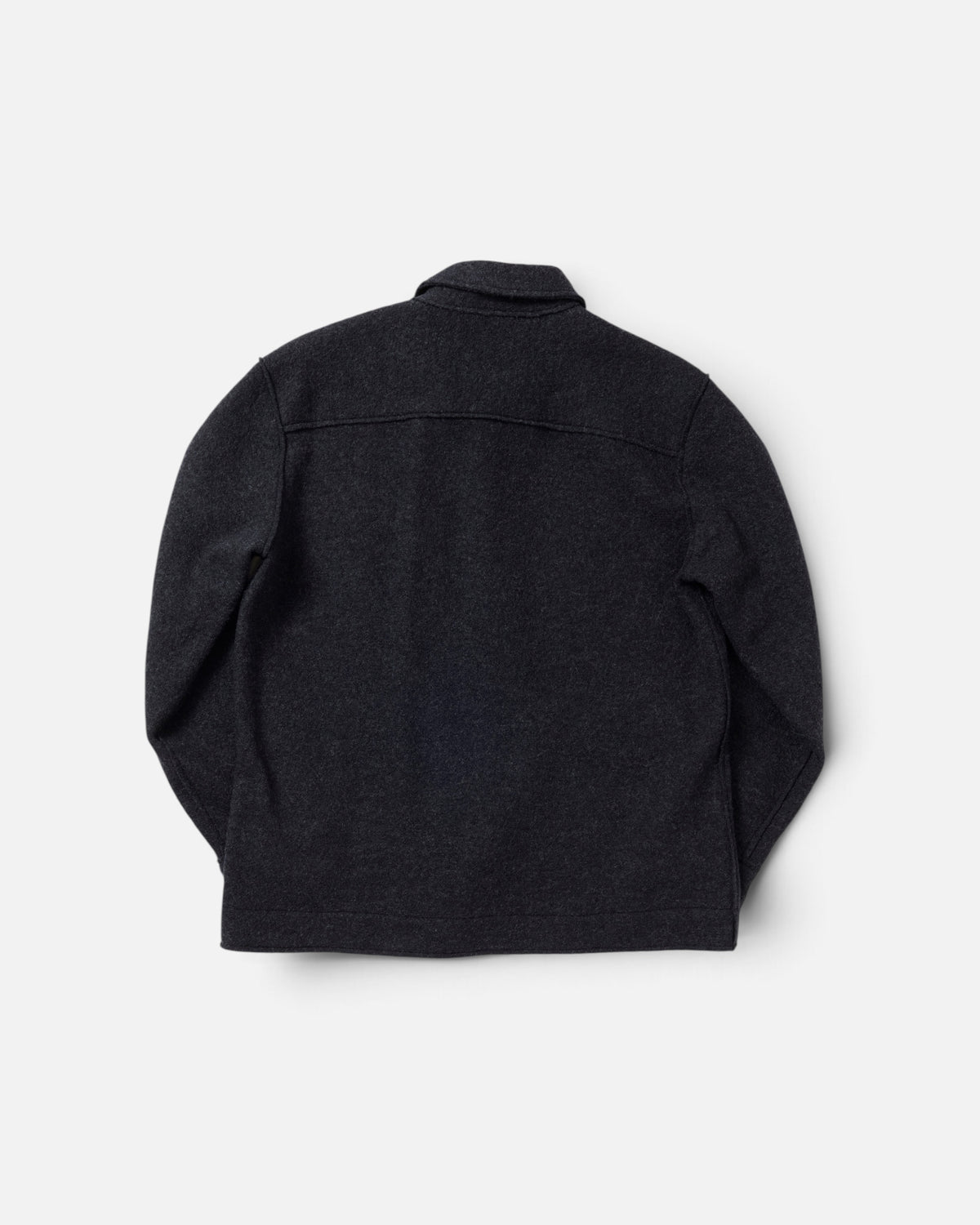 Charcoal Boucle Wool Chore Jacket