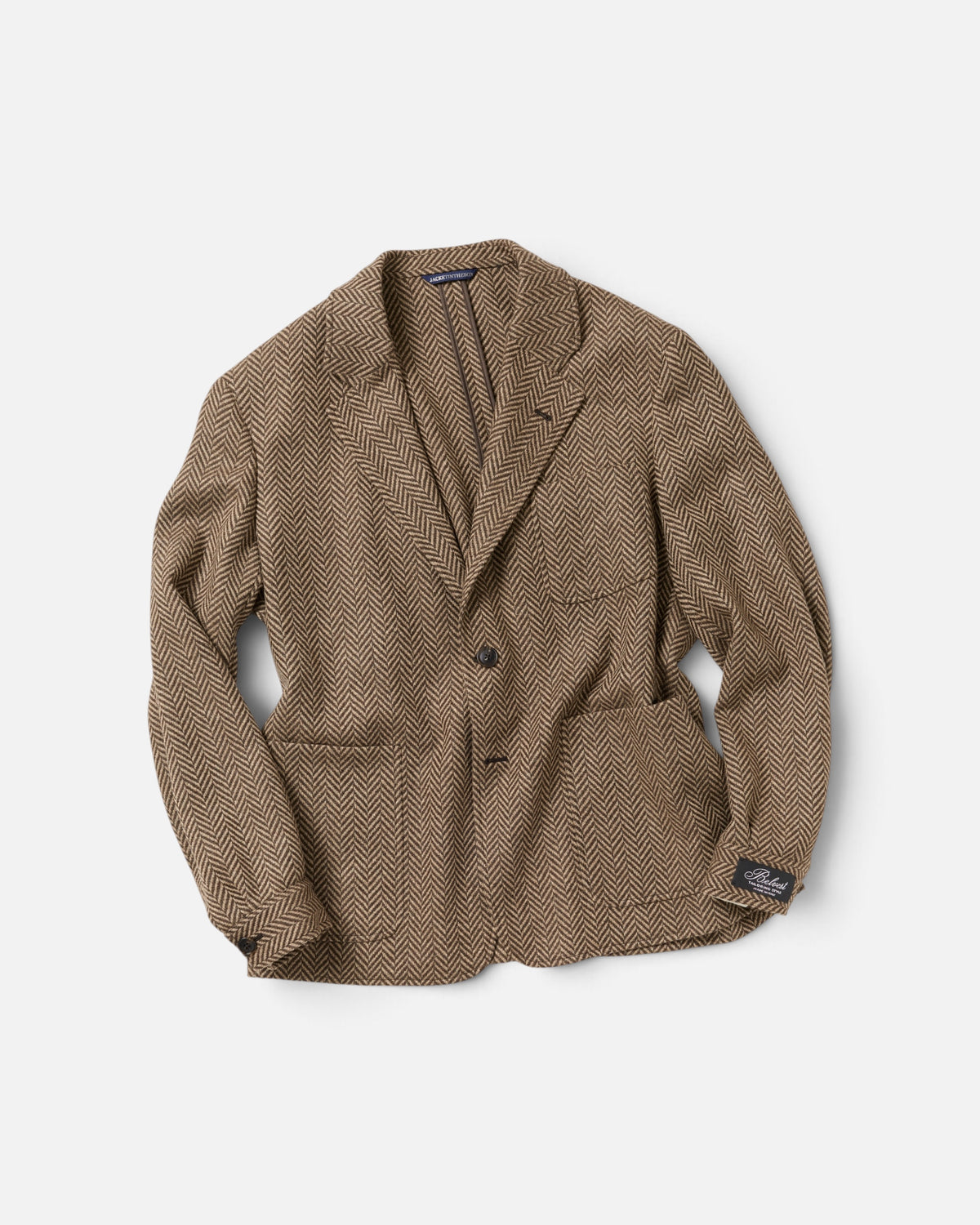 Brown Herringbone Leisure Jacket