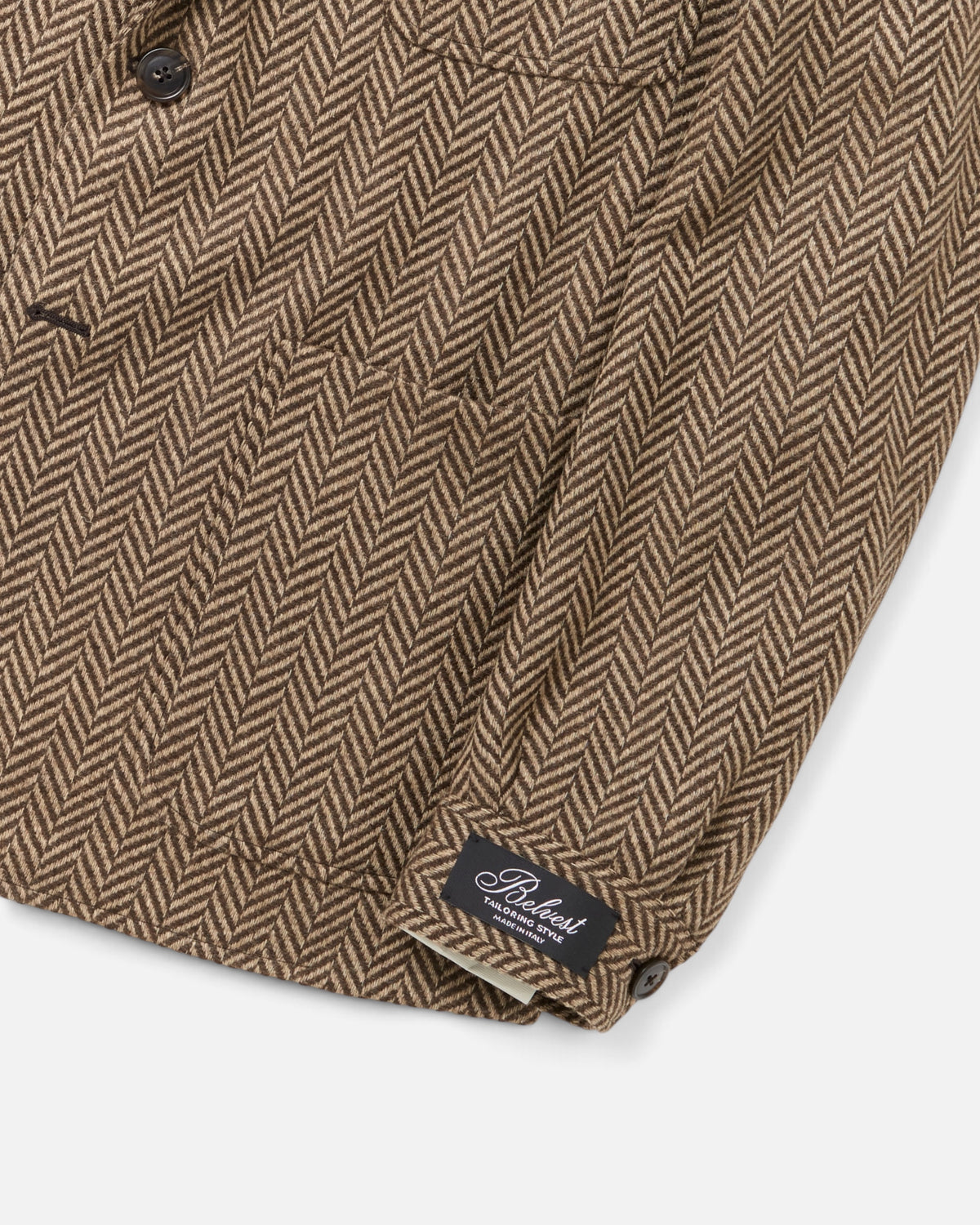Brown Herringbone Leisure Jacket