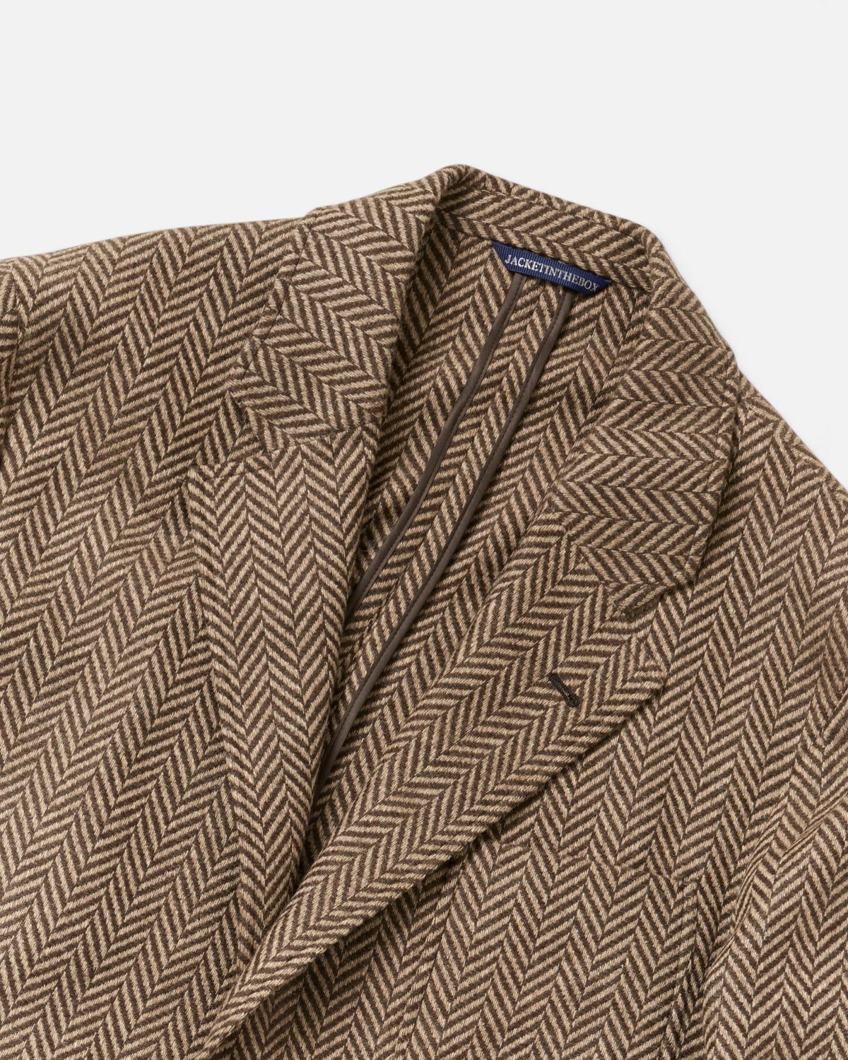 Brown Herringbone Leisure Jacket