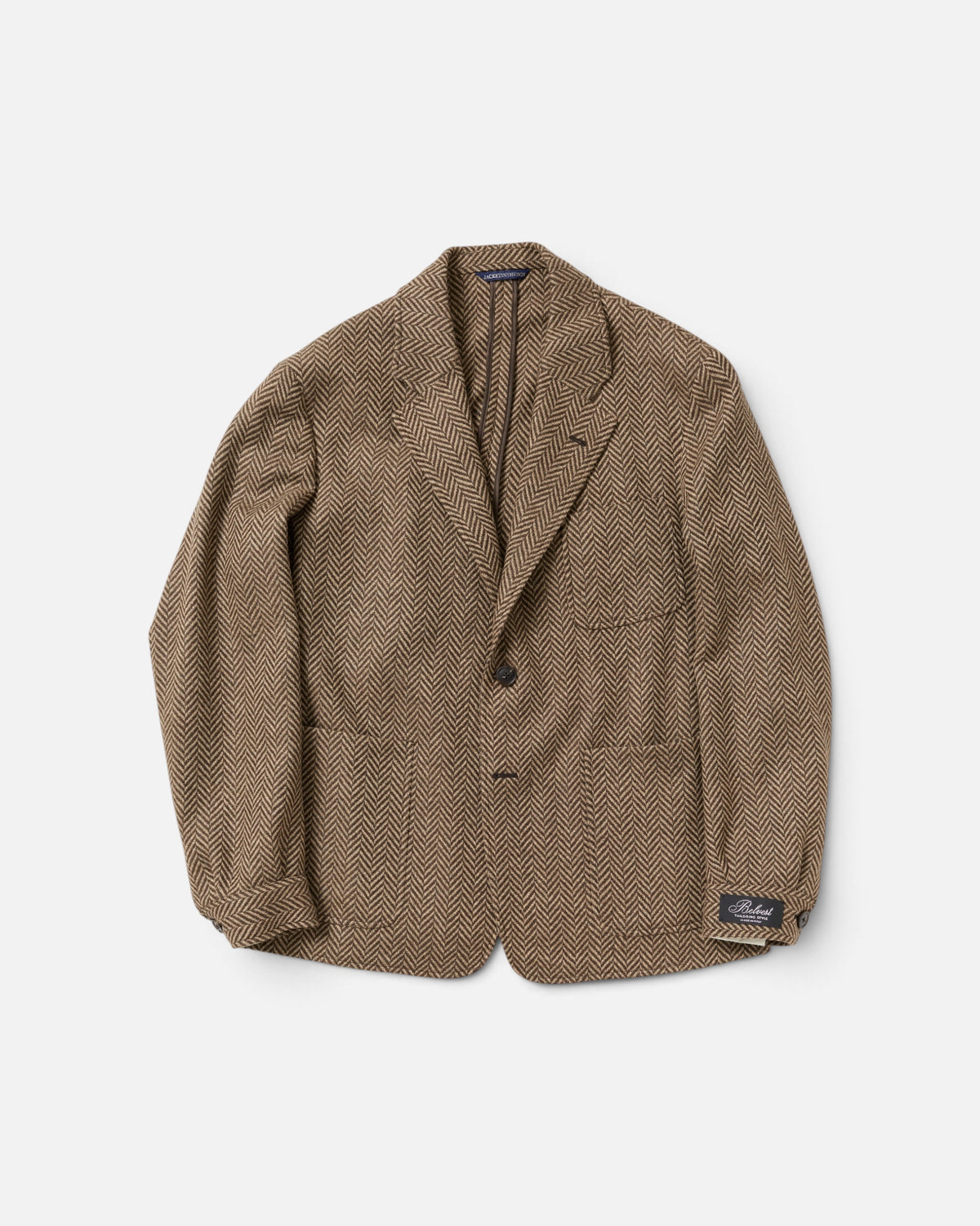 Brown Herringbone Leisure Jacket