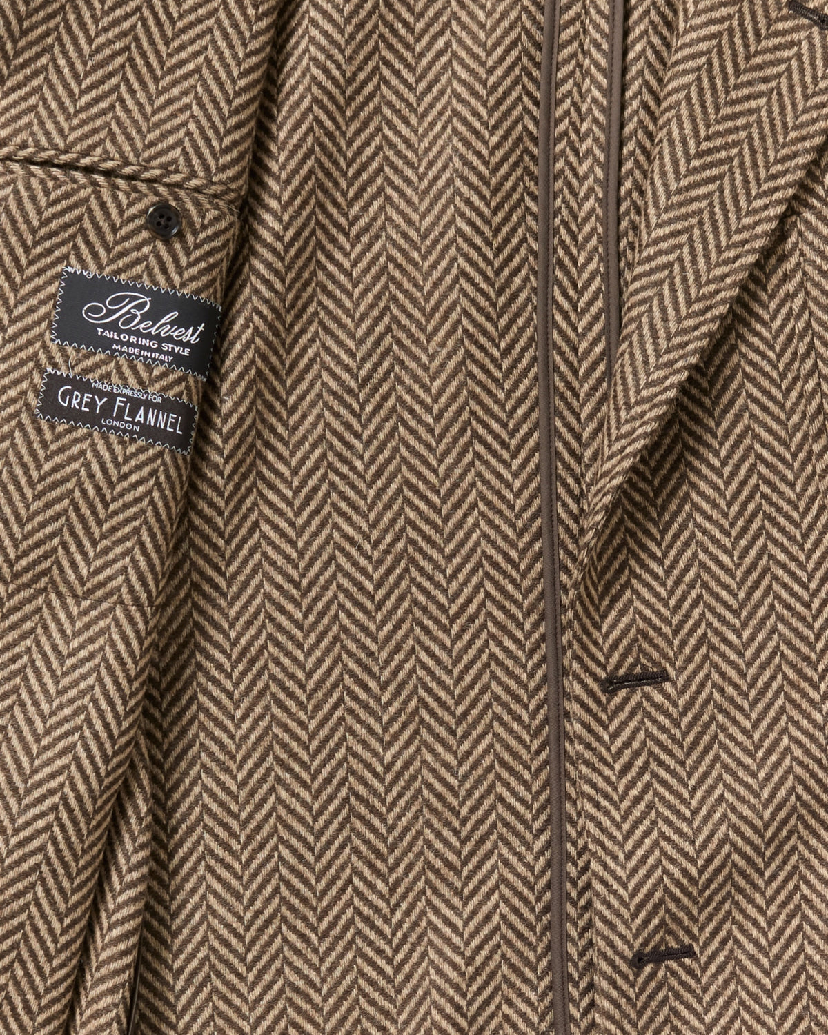 Brown Herringbone Leisure Jacket