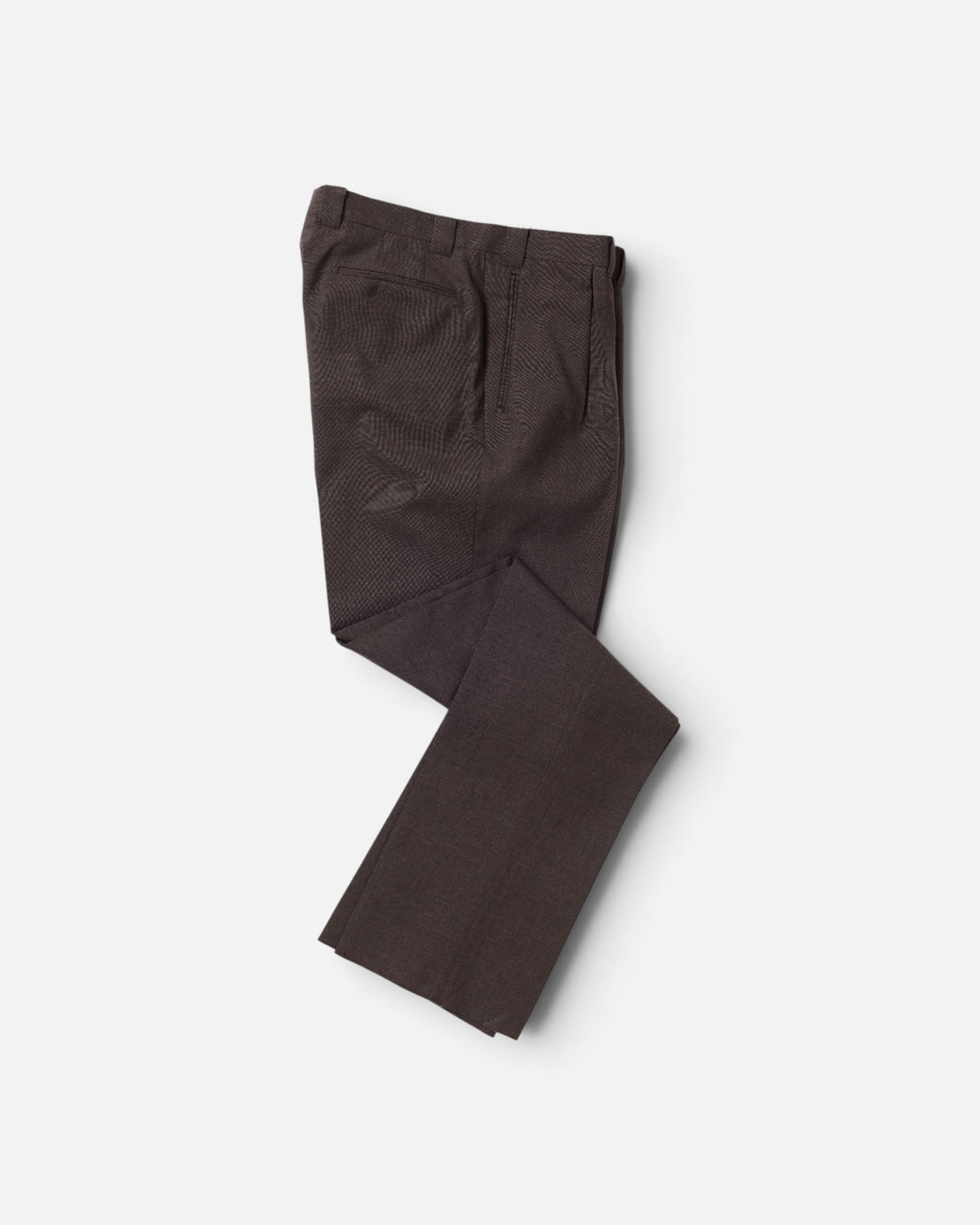 Brown Winter Hopsack Drape Trouser