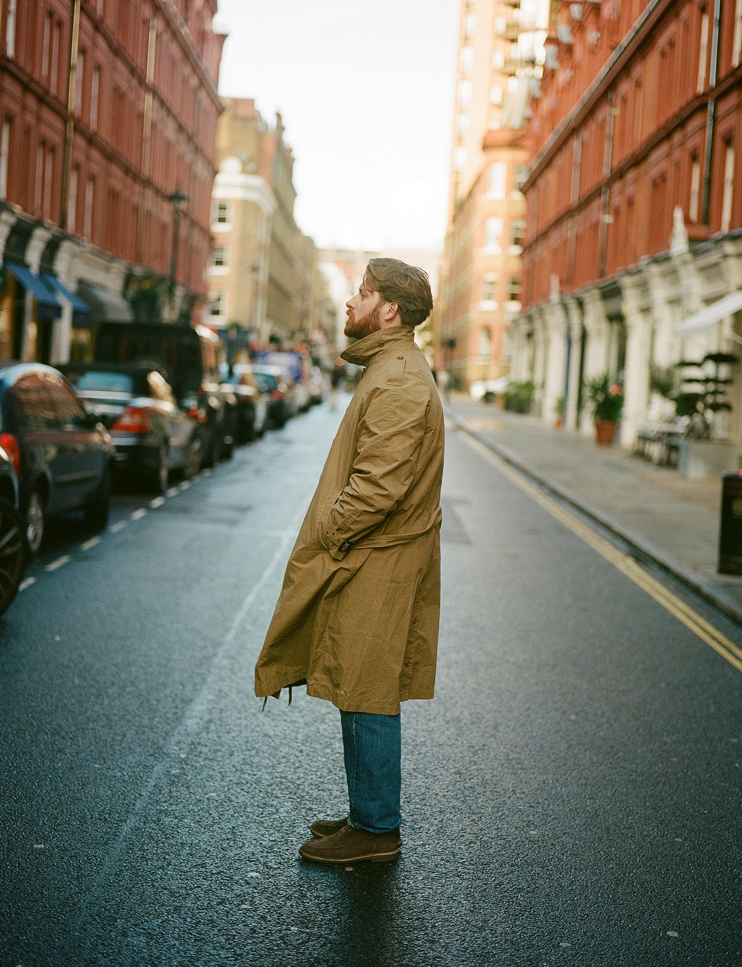 Khaki Raglan Dover Trench Coat