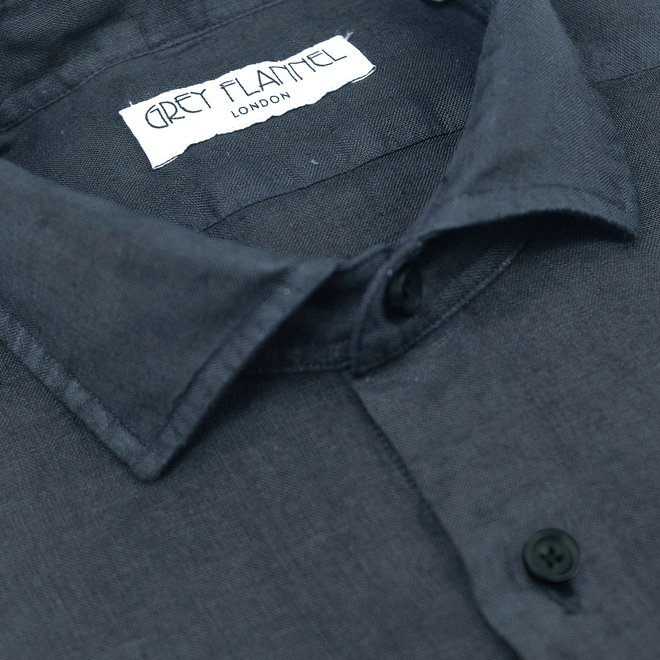 Navy Linen Shirt