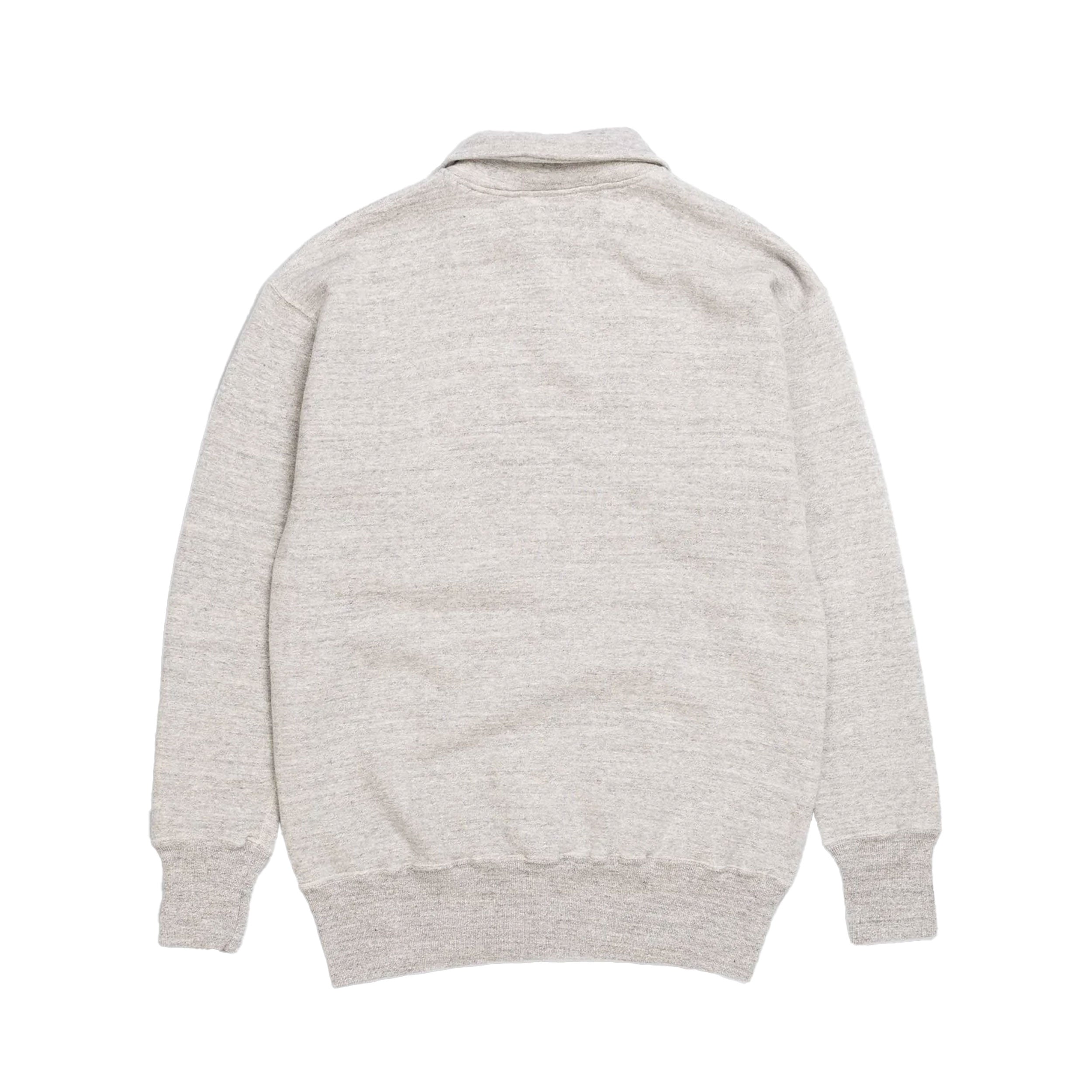 Grey Loopwheel Quarter Zip Sweatshirt