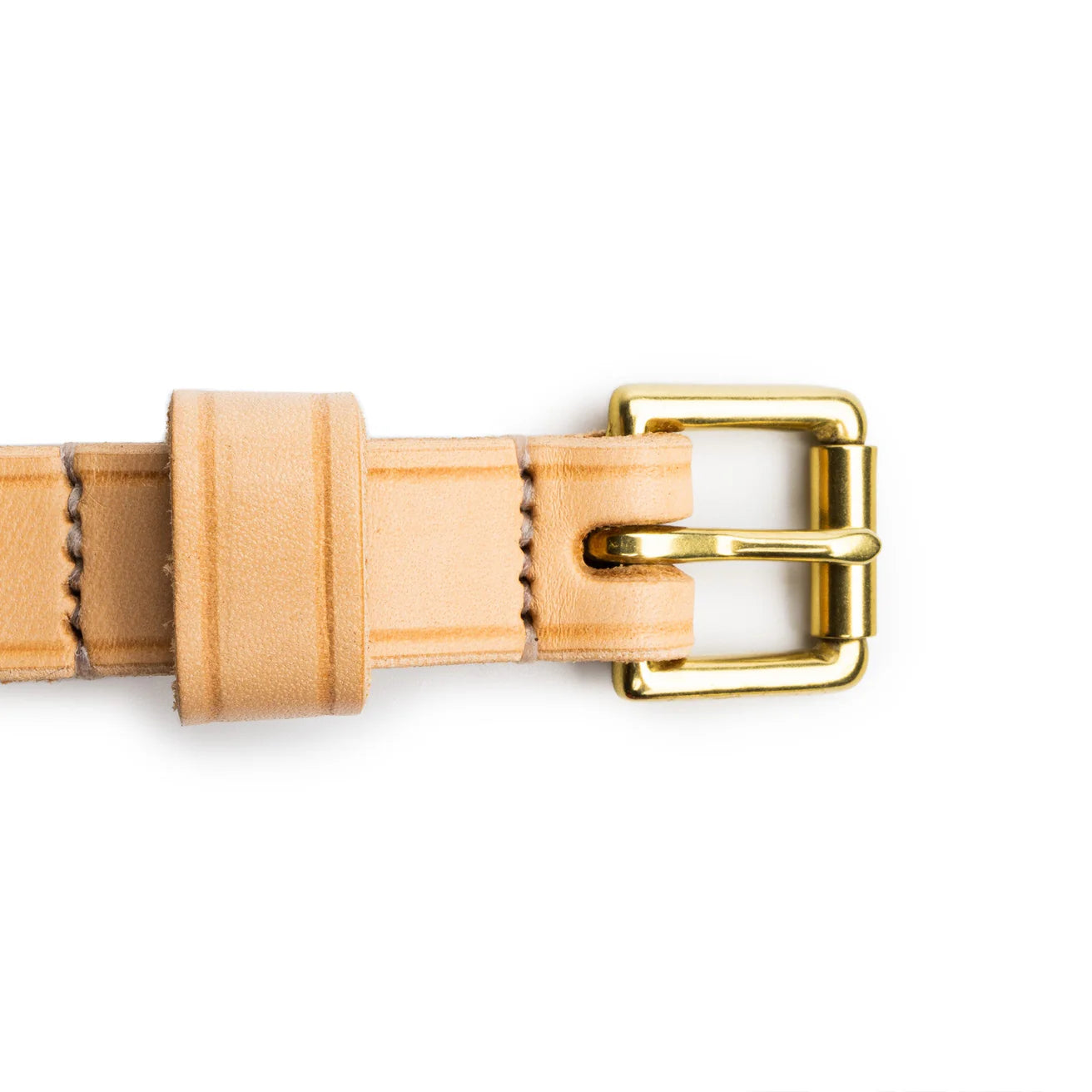 Allevol Narrow Belt Natural x Brass