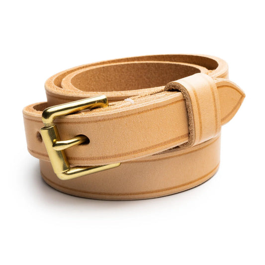 Allevol Narrow Belt Natural x Brass