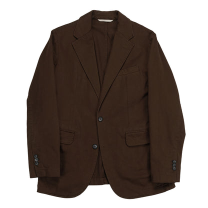 Brown Cotton Gabardine Suit