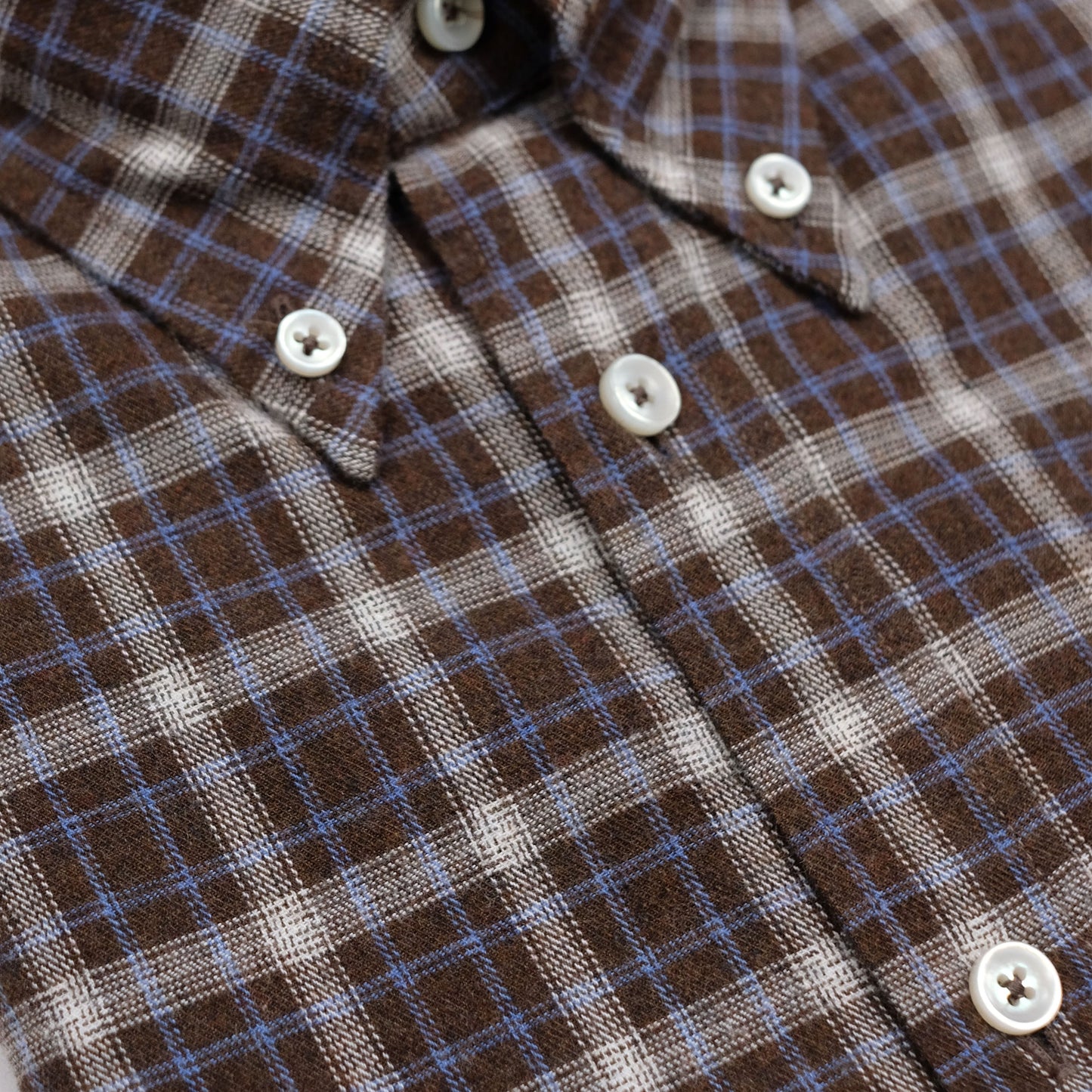 Brown Cotton Flannel Ivy Shirt