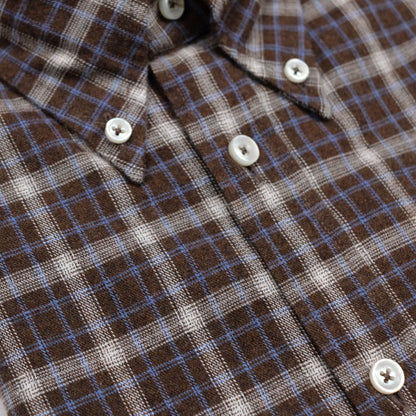 Brown Cotton Flannel Ivy Shirt