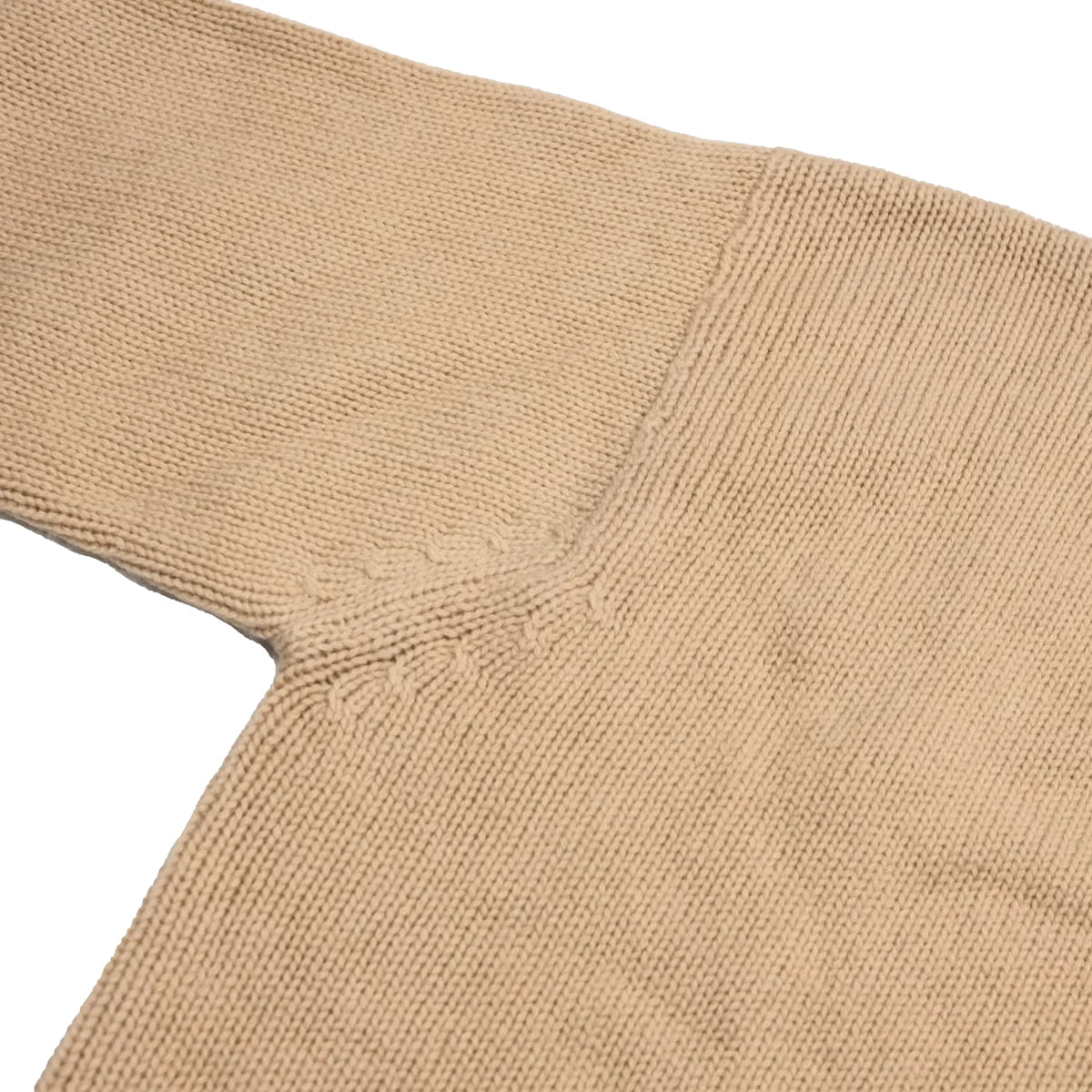 Camel Recycled Cashmere Polo Collar Sweater